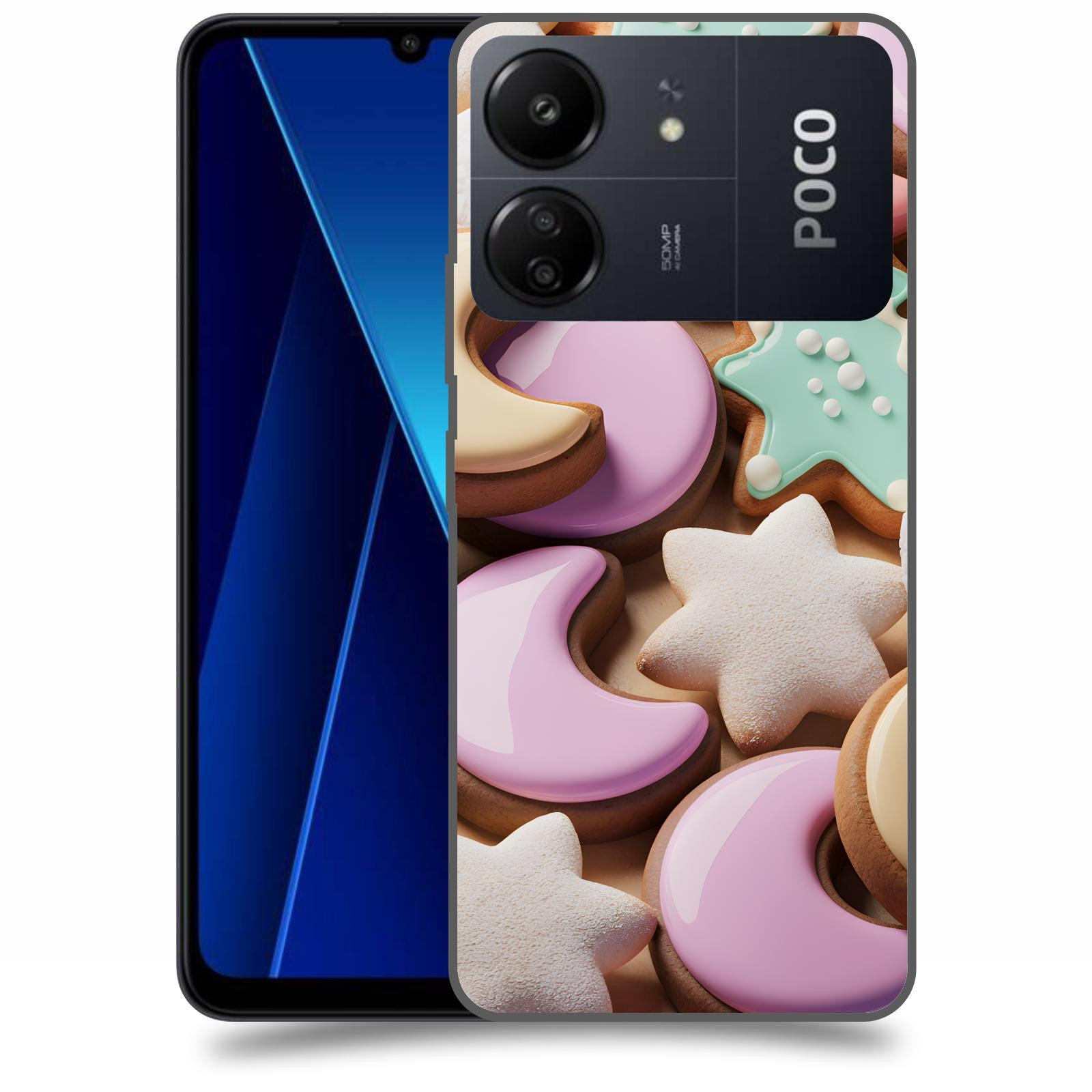 ACOVER Kryt na mobil Poco C65 - Vánoční cukroví