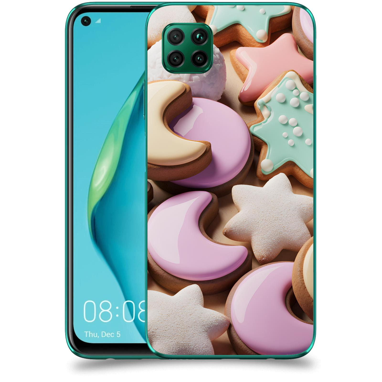 ACOVER Kryt na mobil Huawei P40 Lite - Vánoční cukroví