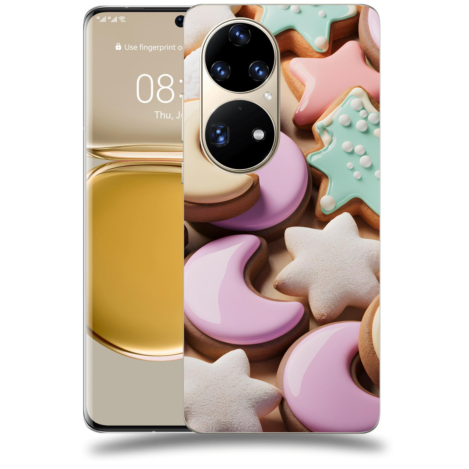 ACOVER Kryt na mobil Huawei P50 - Vánoční cukroví