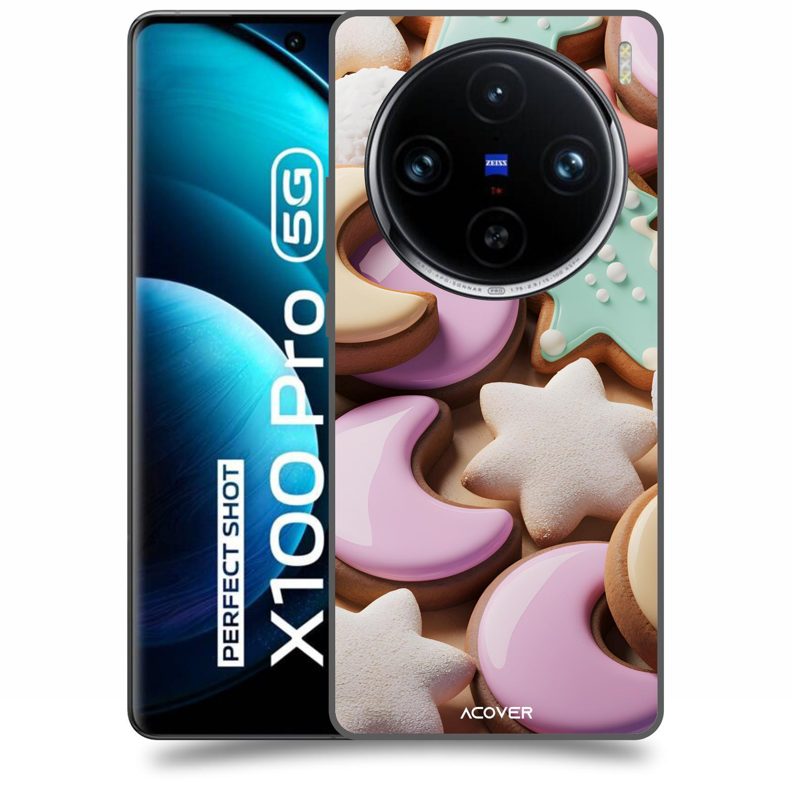 ACOVER Kryt na mobil Vivo X100 Pro - Vánoční cukroví