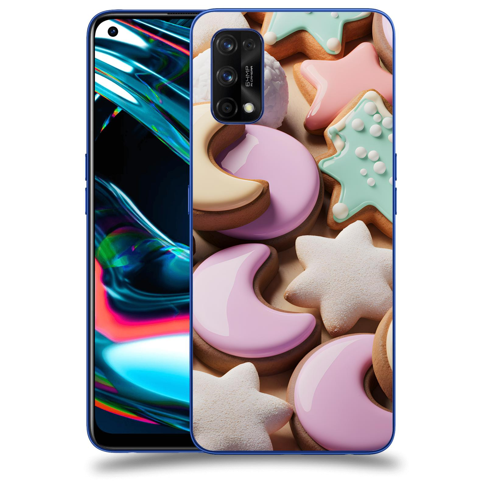 ACOVER Kryt na mobil Realme 7 Pro - Vánoční cukroví