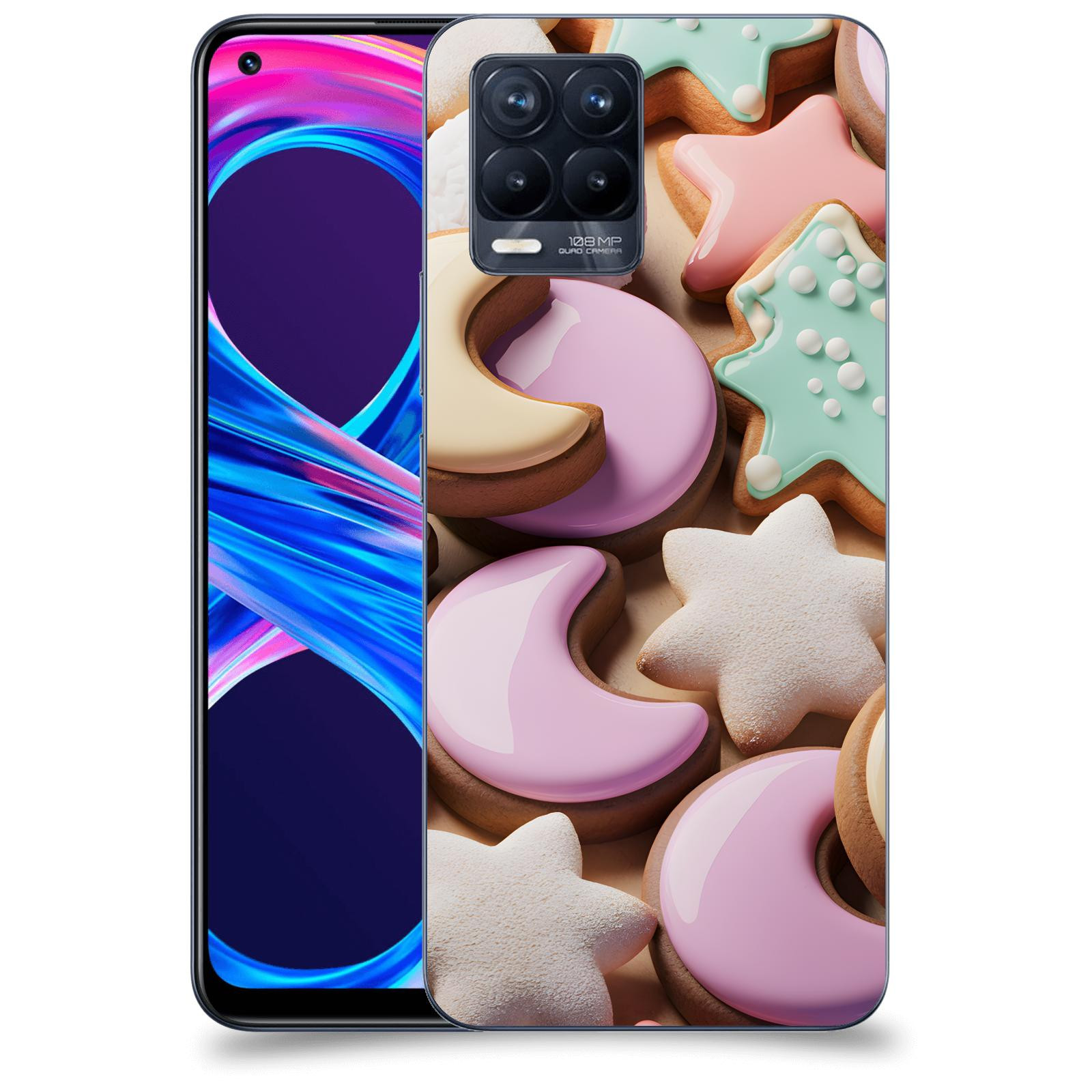 ACOVER Kryt na mobil Realme 8 Pro - Vánoční cukroví