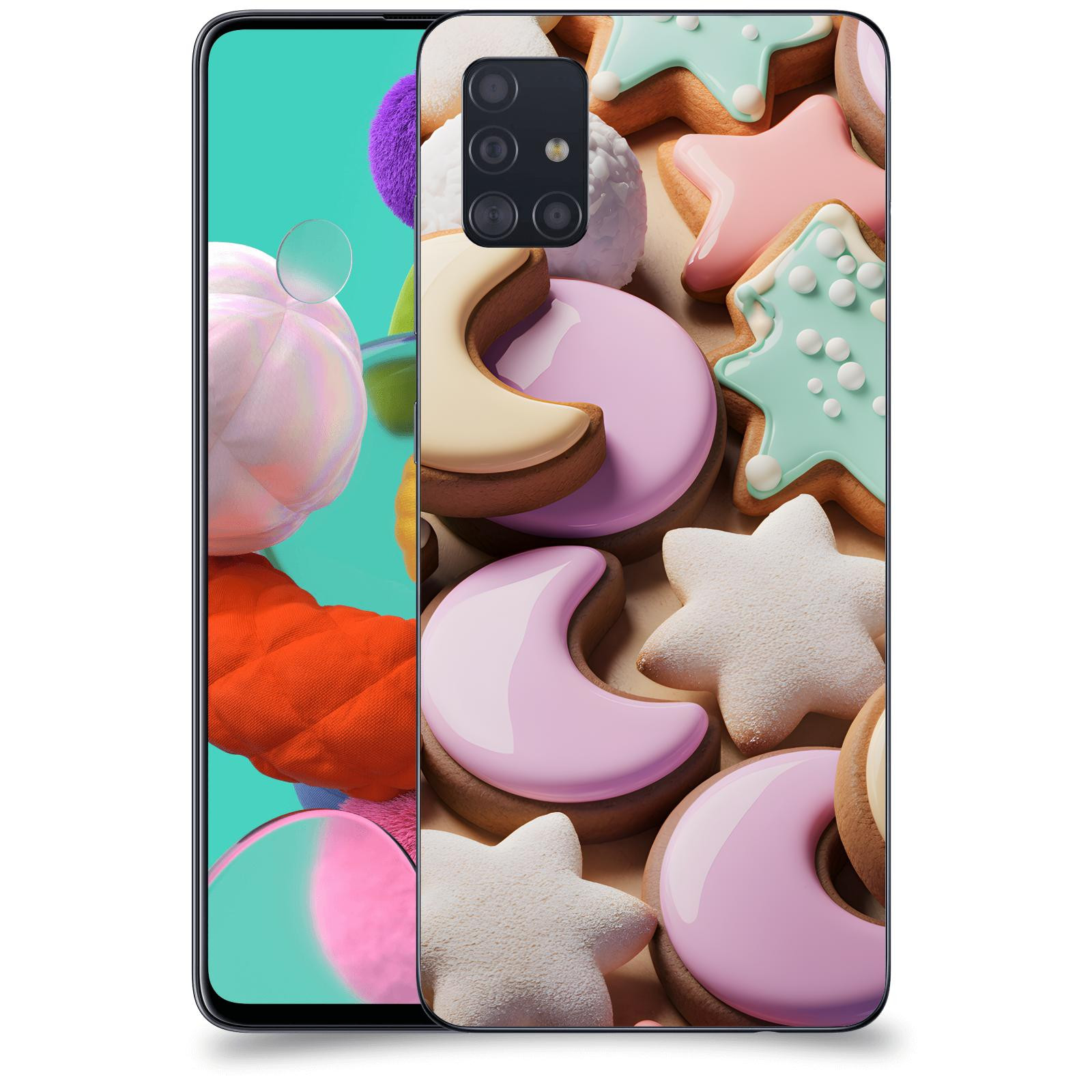 ACOVER Kryt na mobil Samsung Galaxy A51 A515F - Vánoční cukroví