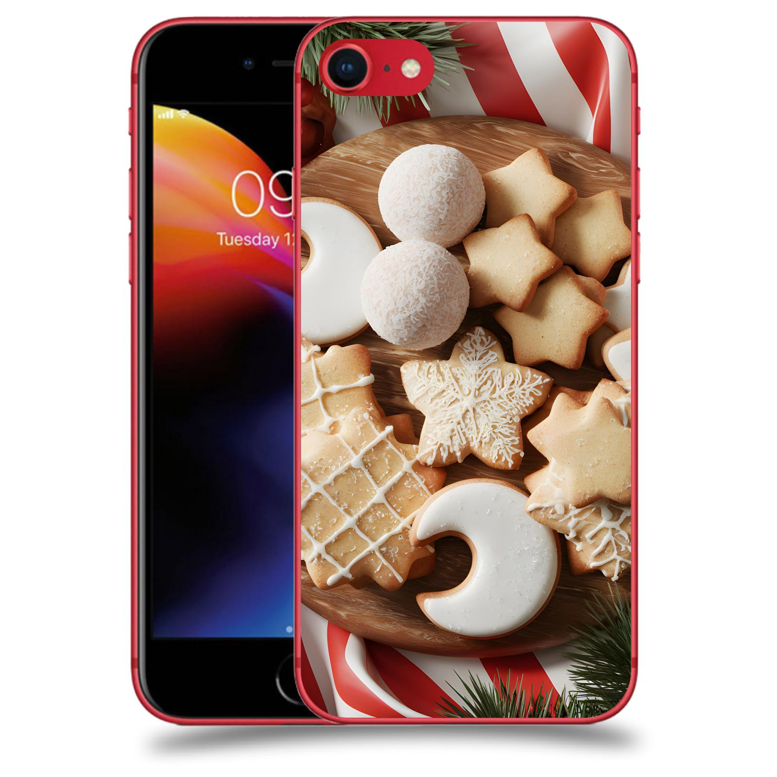 ACOVER Kryt na mobil Apple iPhone 8 - Vánoční cukroví 2