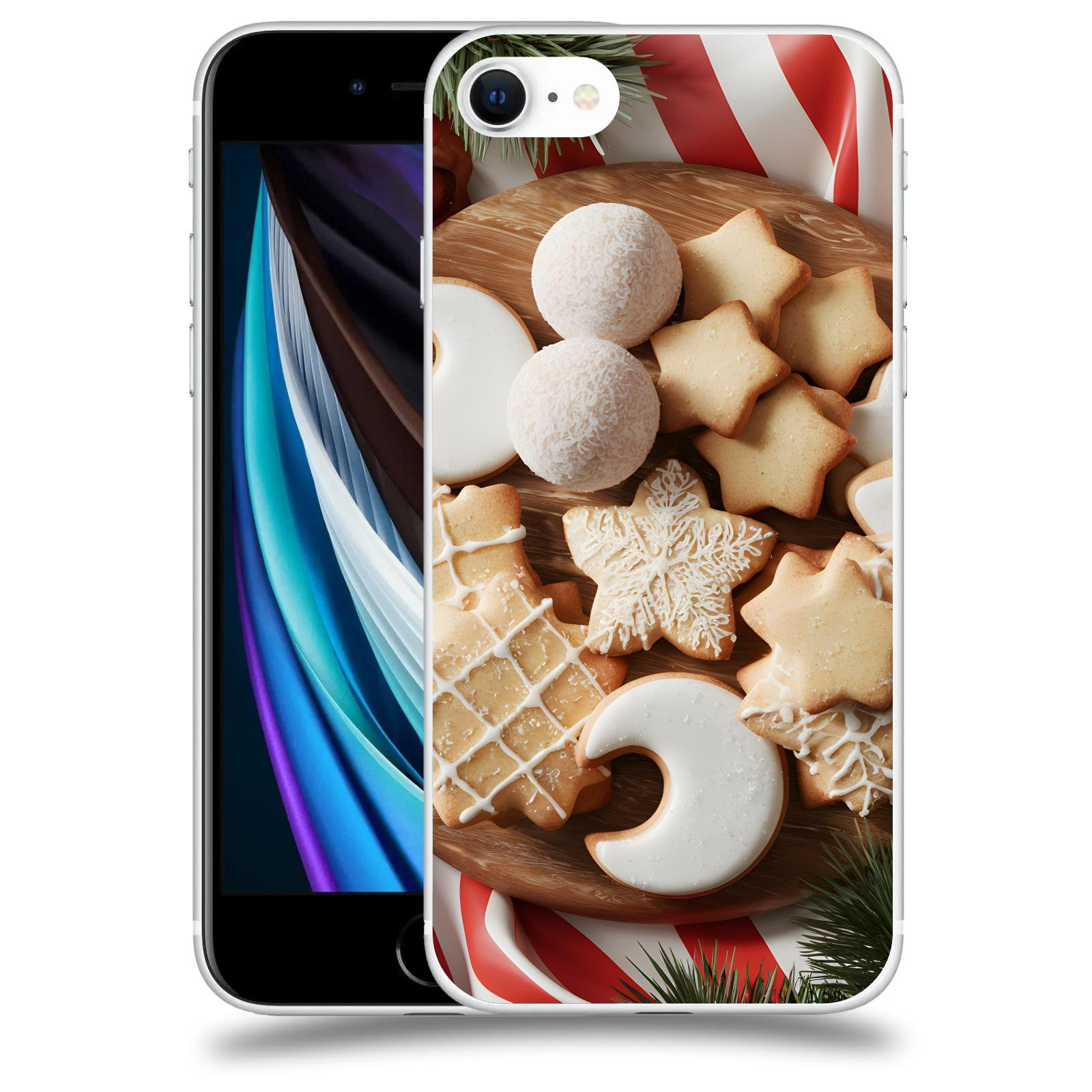 ACOVER Kryt na mobil Apple iPhone SE 2020 - Vánoční cukroví 2