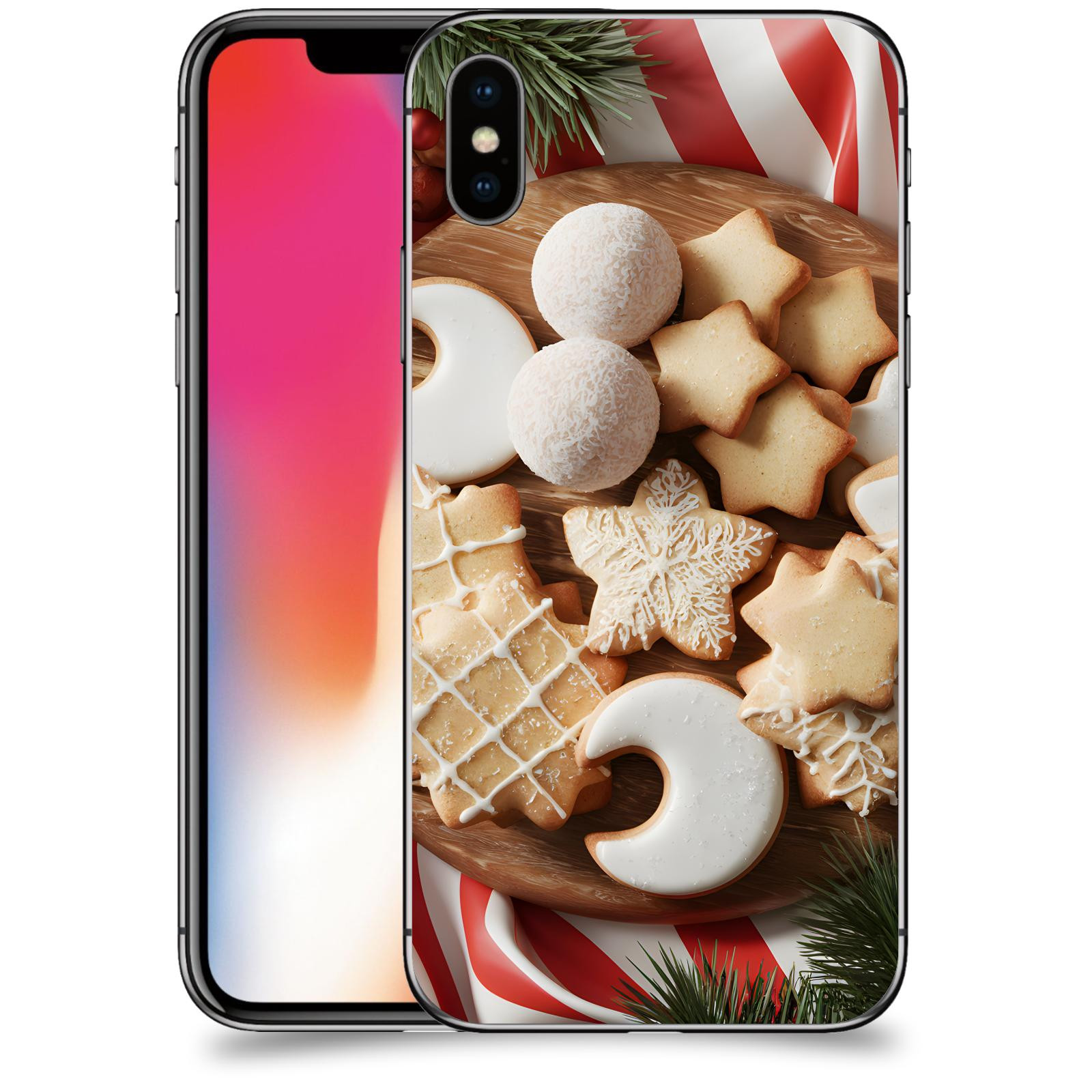 ACOVER Kryt na mobil Apple iPhone X/XS - Vánoční cukroví 2