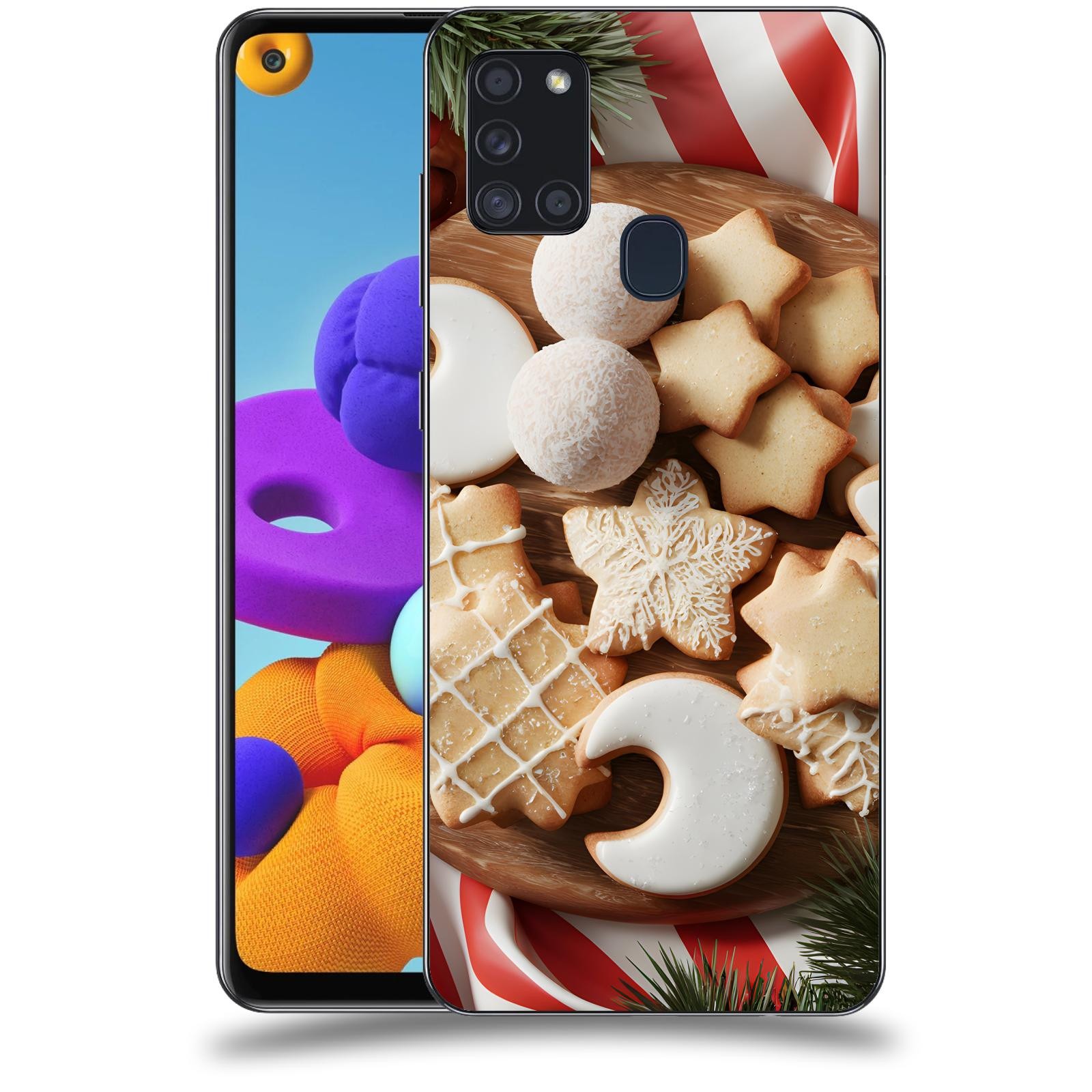 ACOVER Kryt na mobil Samsung Galaxy A21s - Vánoční cukroví 2