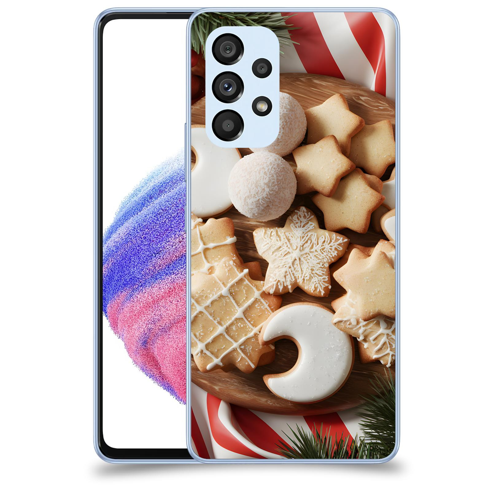 ACOVER Kryt na mobil Samsung Galaxy A32 5G A326B - Vánoční cukroví 2