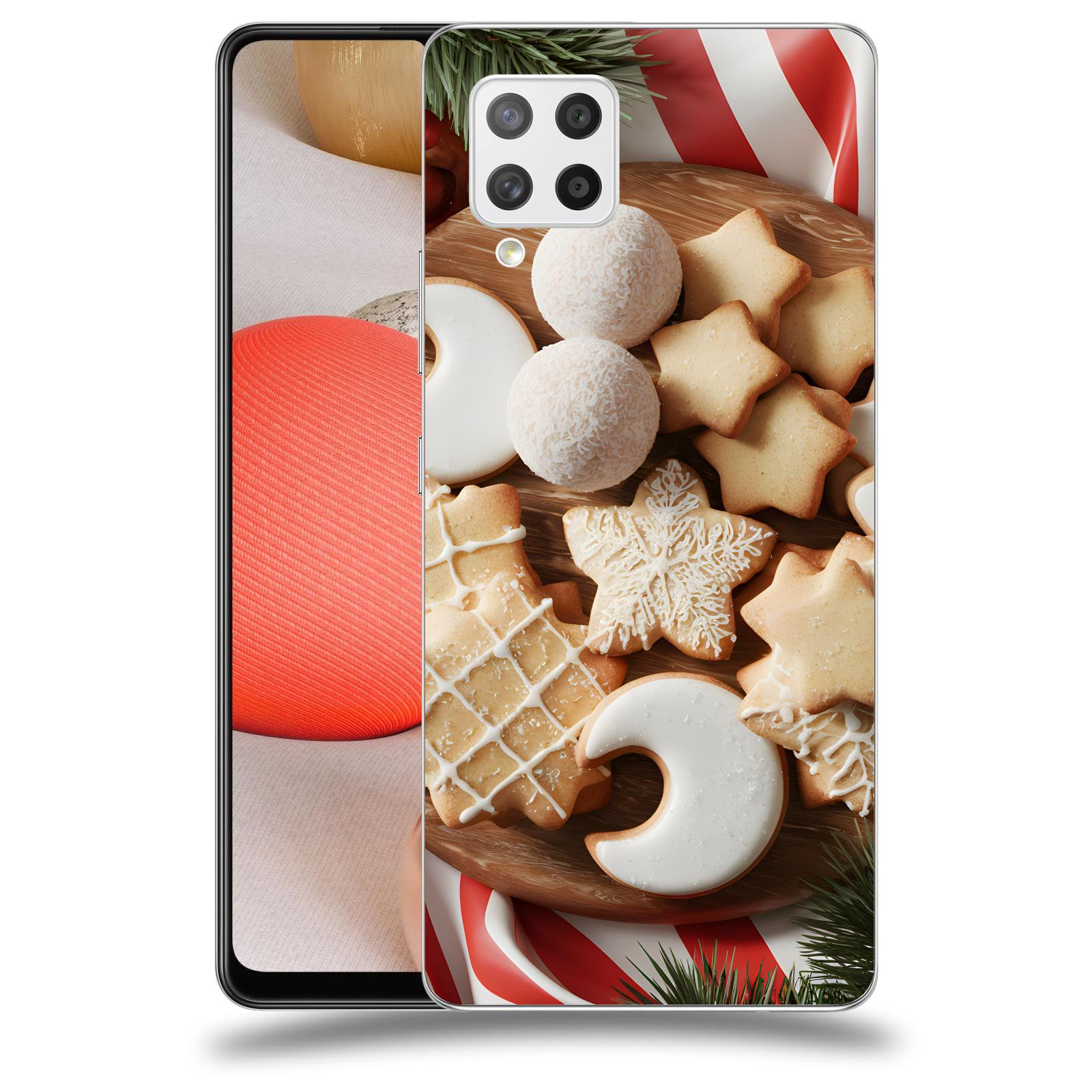 ACOVER Kryt na mobil Samsung Galaxy A42 A426B - Vánoční cukroví 2