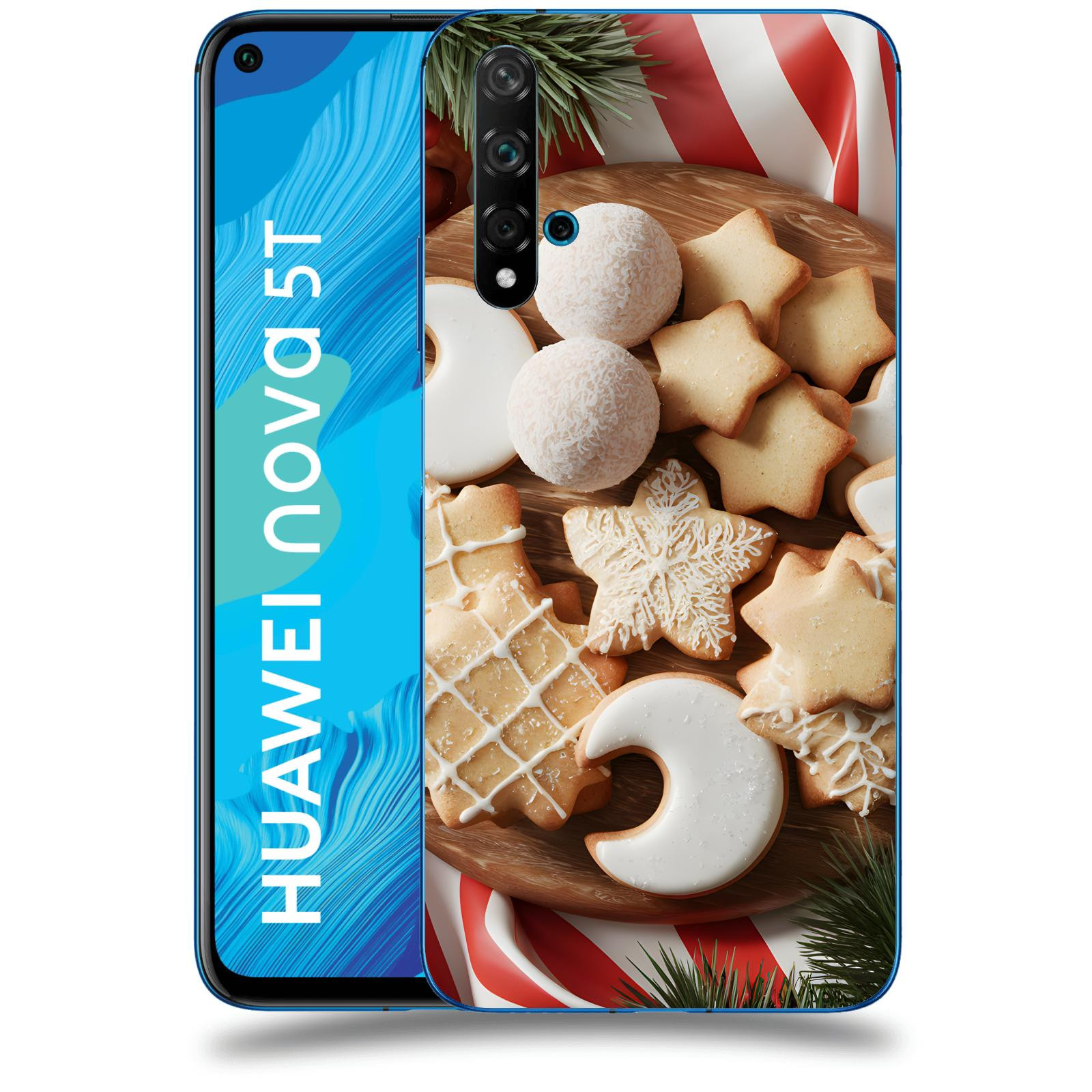 ACOVER Kryt na mobil Huawei Nova 5T - Vánoční cukroví 2