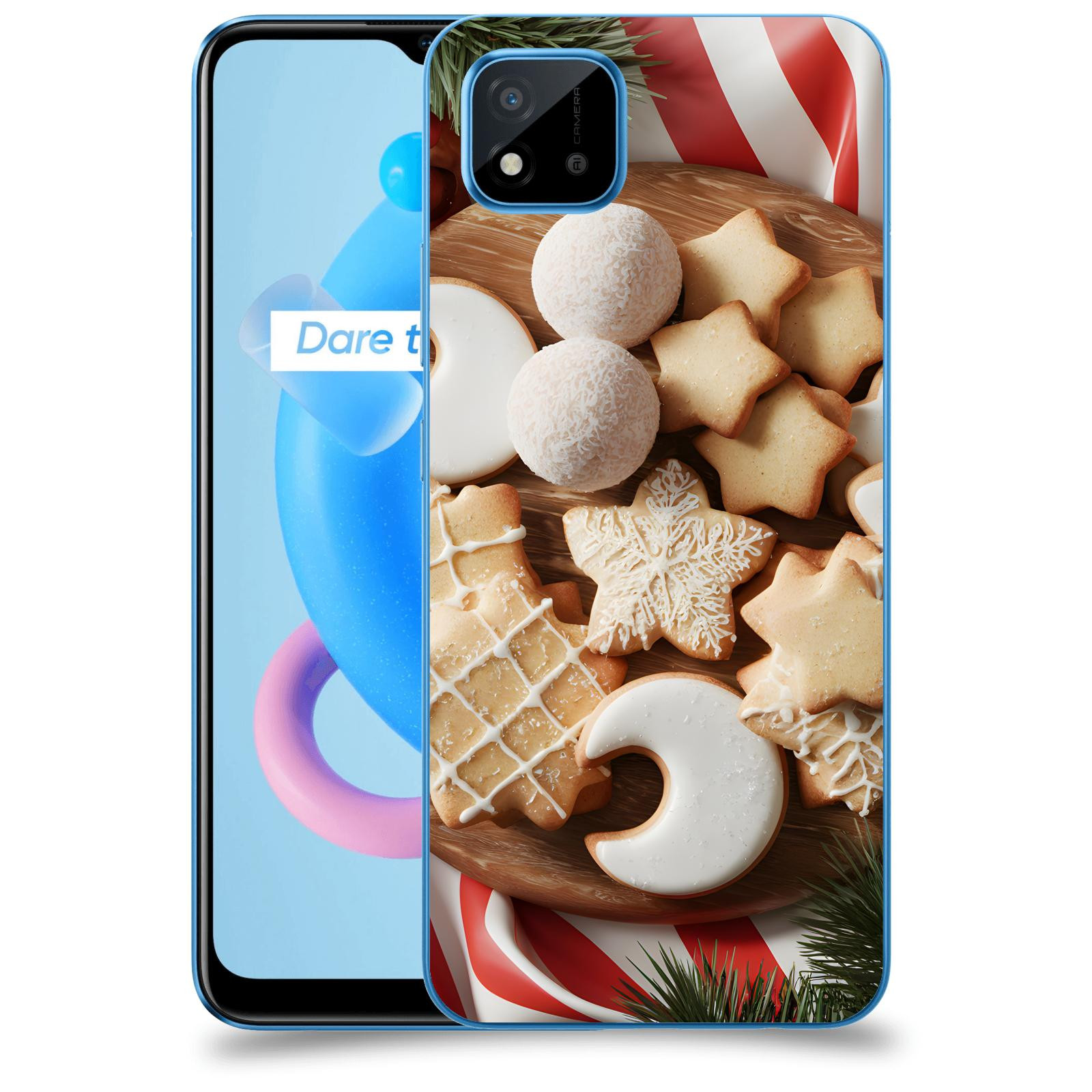 ACOVER Kryt na mobil Realme C11 (2021) - Vánoční cukroví 2