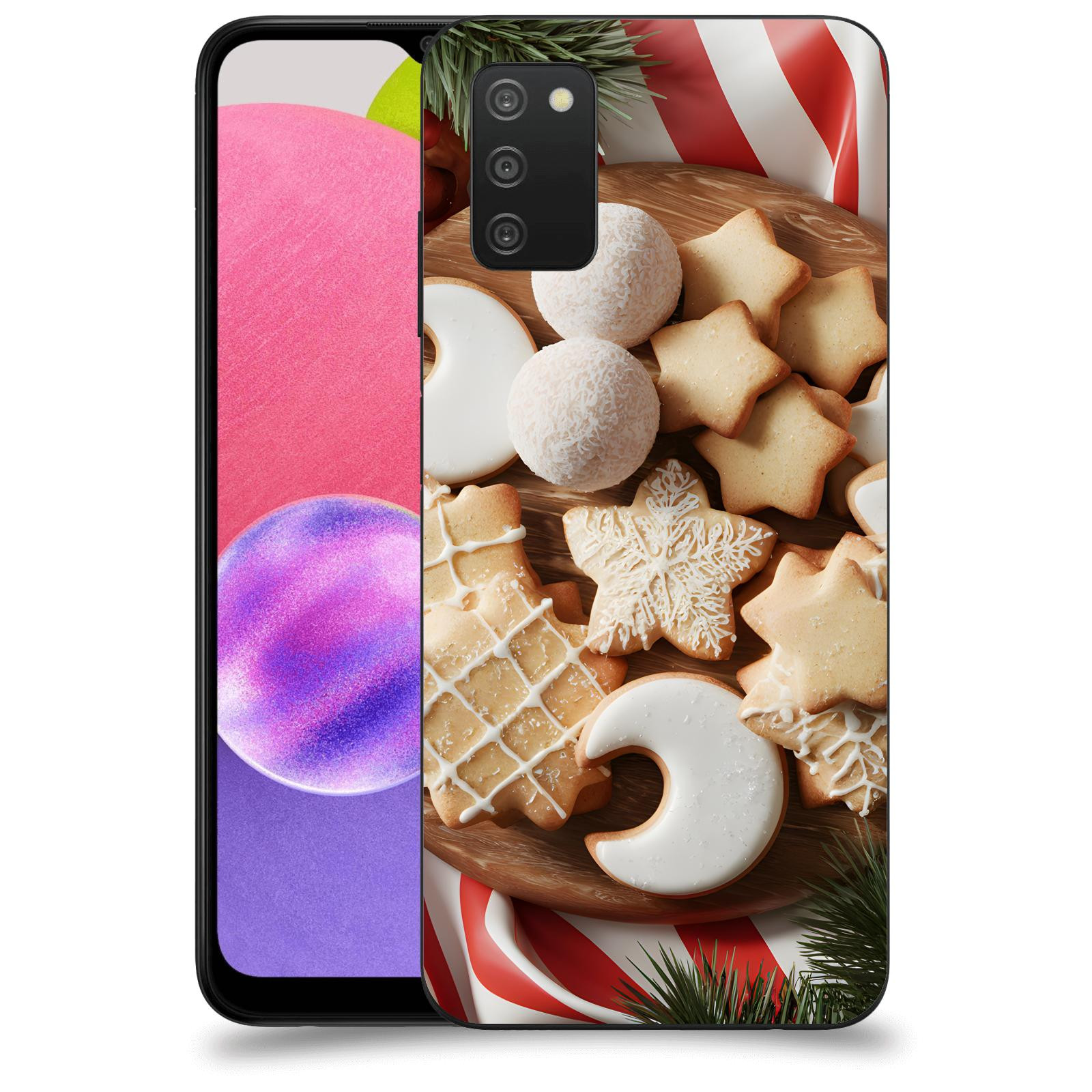ACOVER Kryt na mobil Samsung Galaxy A03s A037G - Vánoční cukroví 2