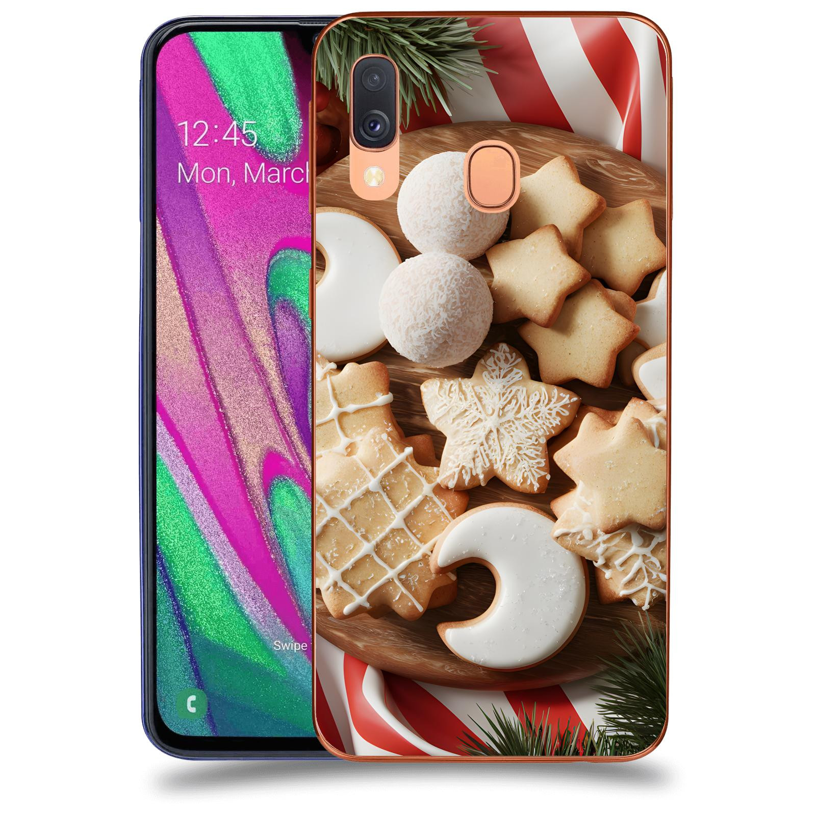 ACOVER Kryt na mobil Samsung Galaxy A40 A405F - Vánoční cukroví 2