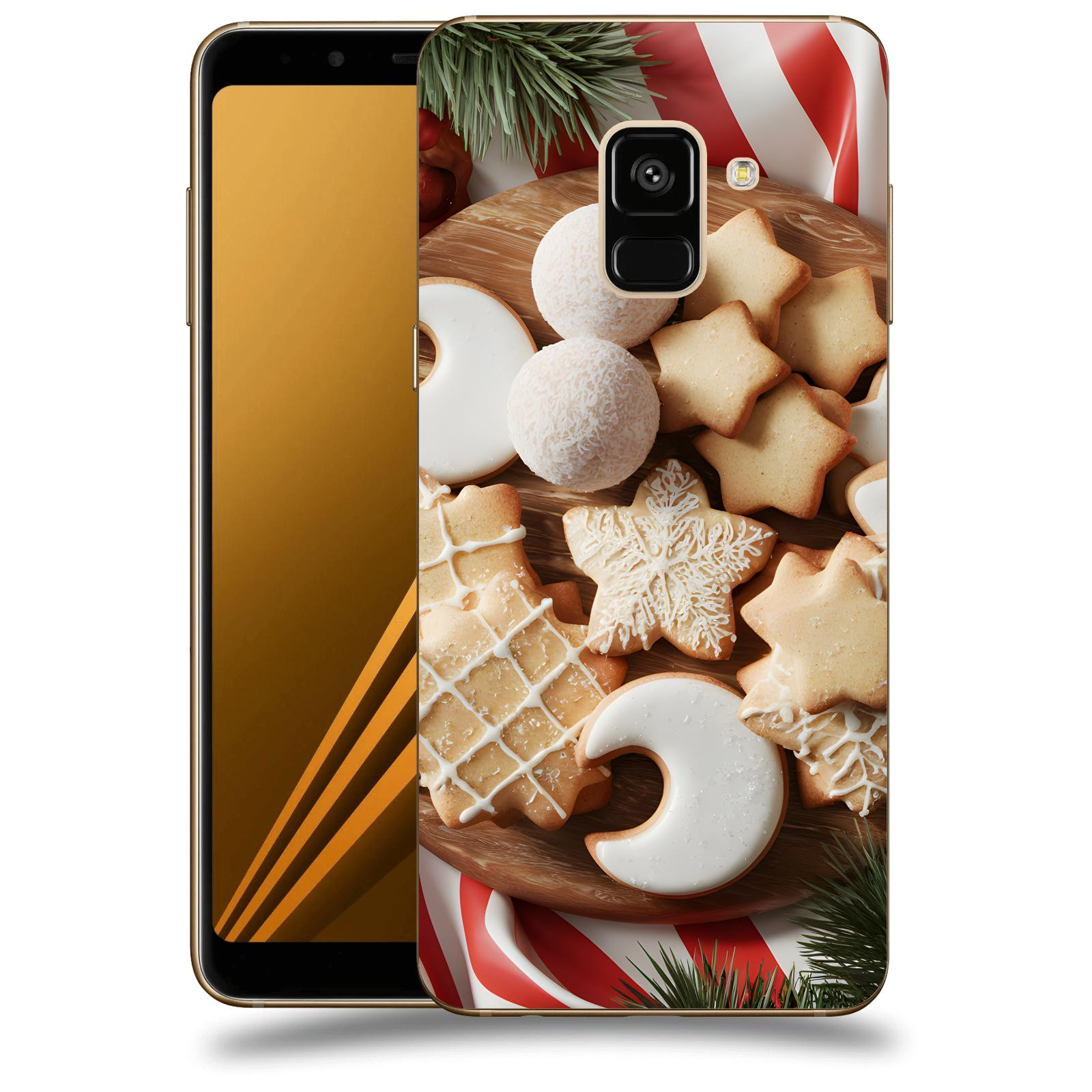 ACOVER Kryt na mobil Samsung Galaxy A8 2018 A530F - Vánoční cukroví 2