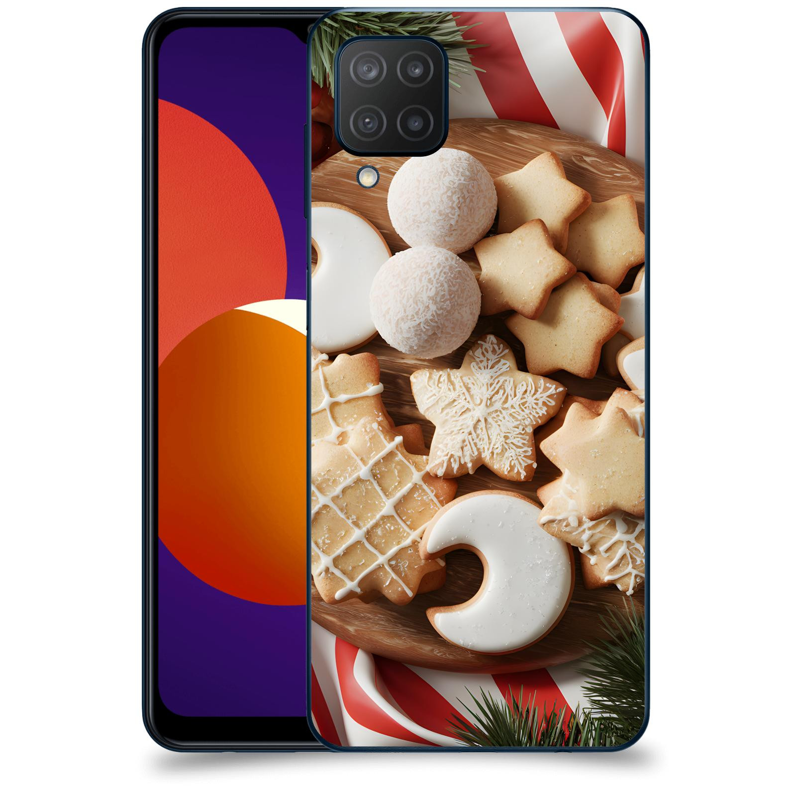 ACOVER Kryt na mobil Samsung Galaxy M12 M127F - Vánoční cukroví 2