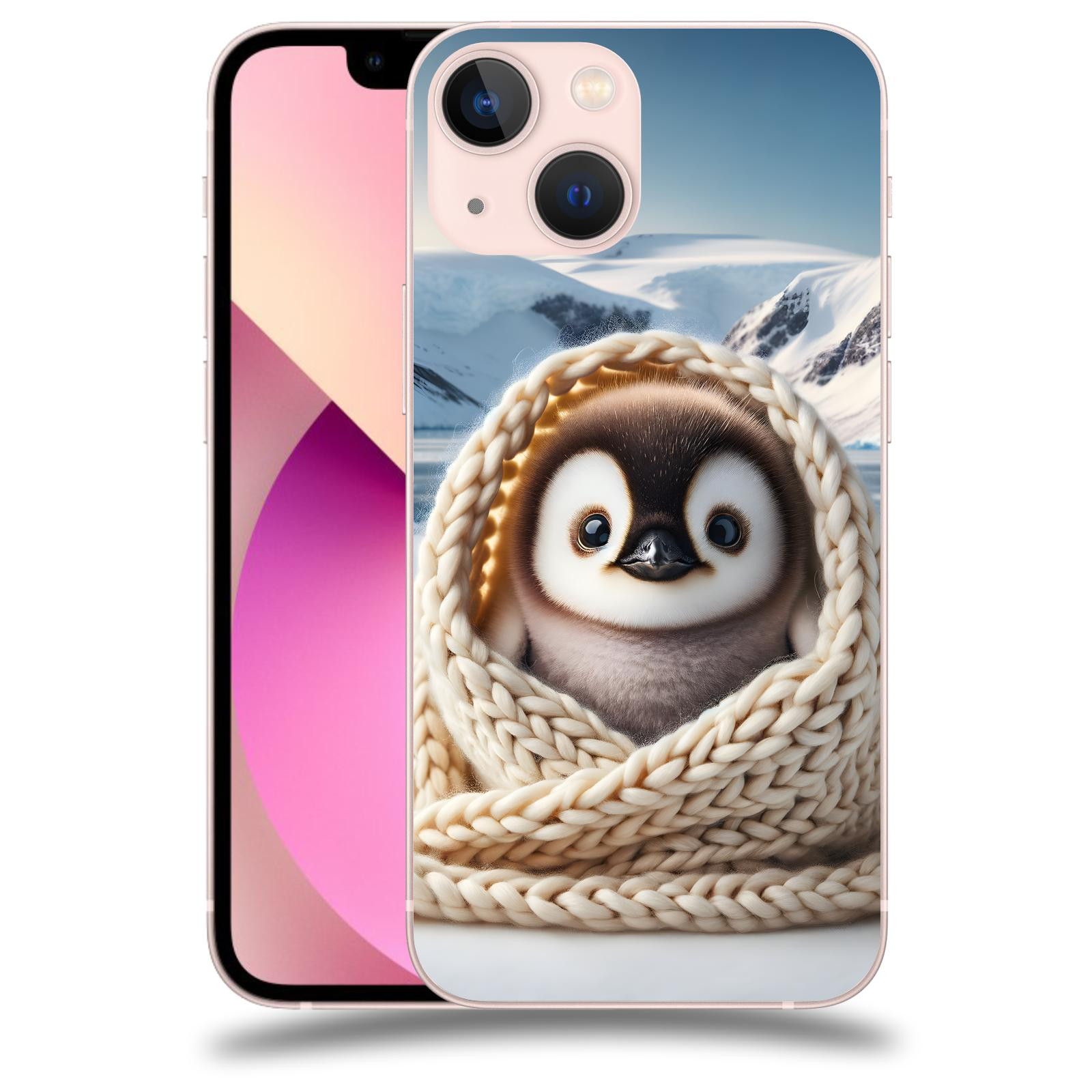 ACOVER Kryt na mobil Apple iPhone 13 mini - Tučňák