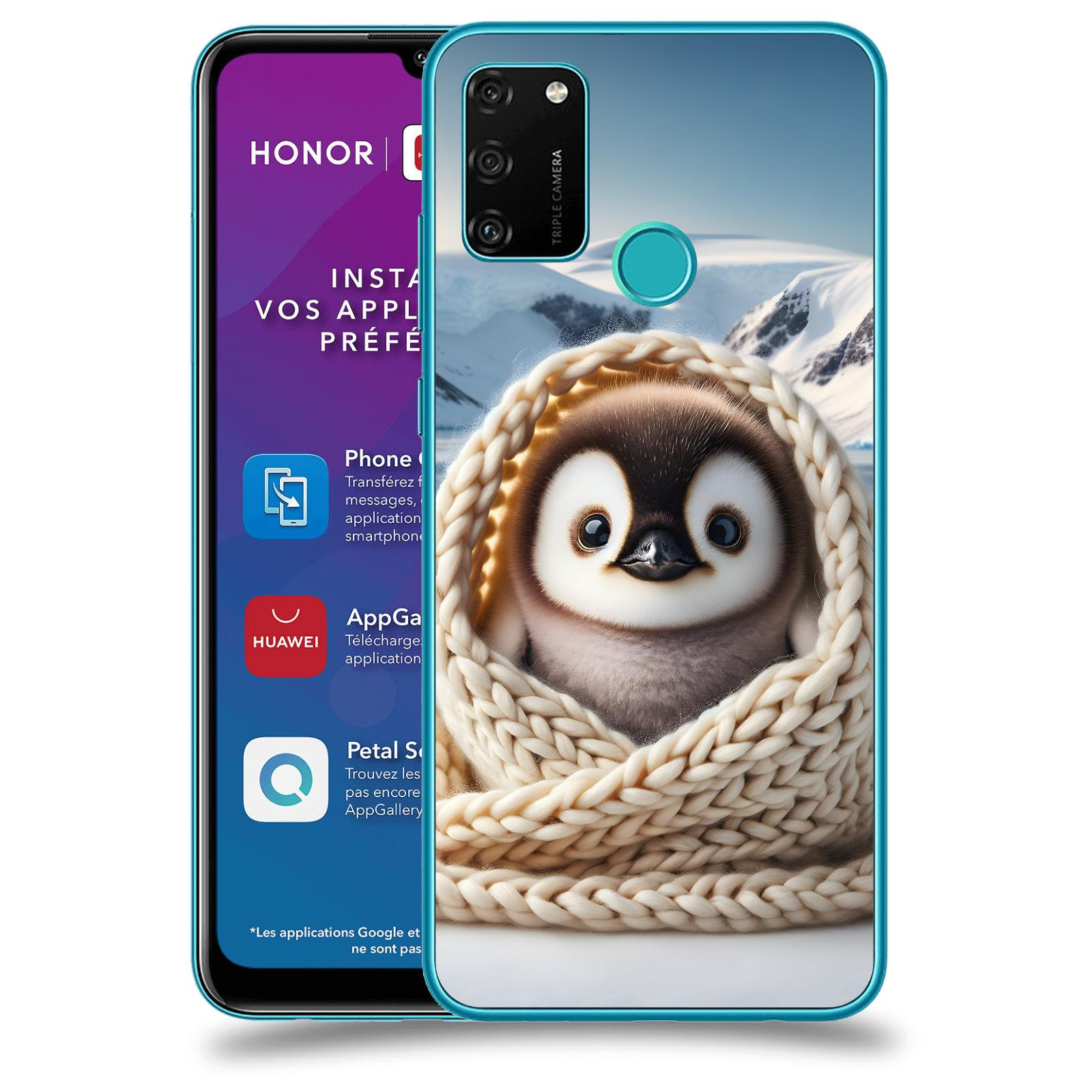 ACOVER Kryt na mobil Honor 9A - Tučňák