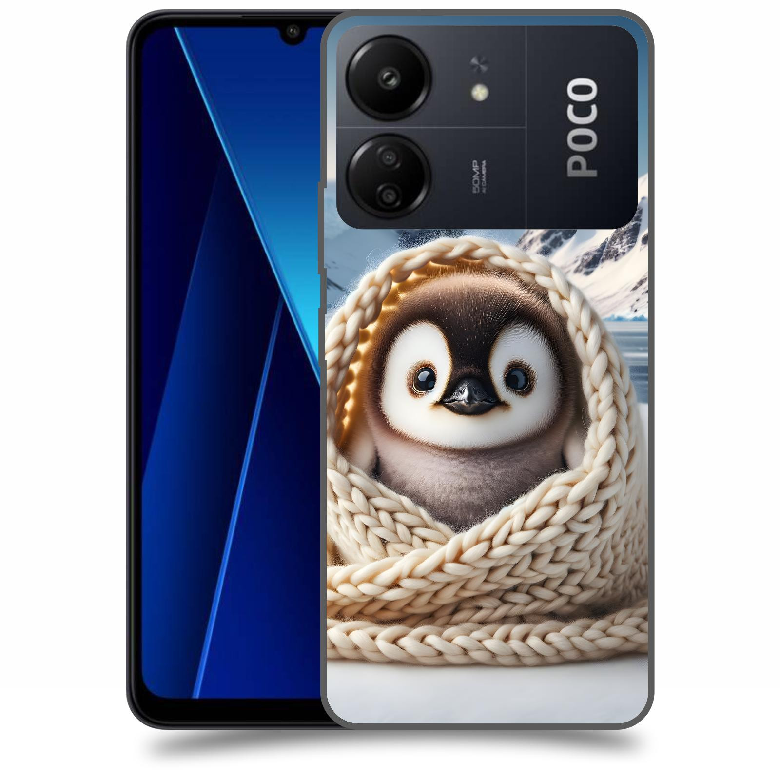 ACOVER Kryt na mobil Poco C65 - Tučňák