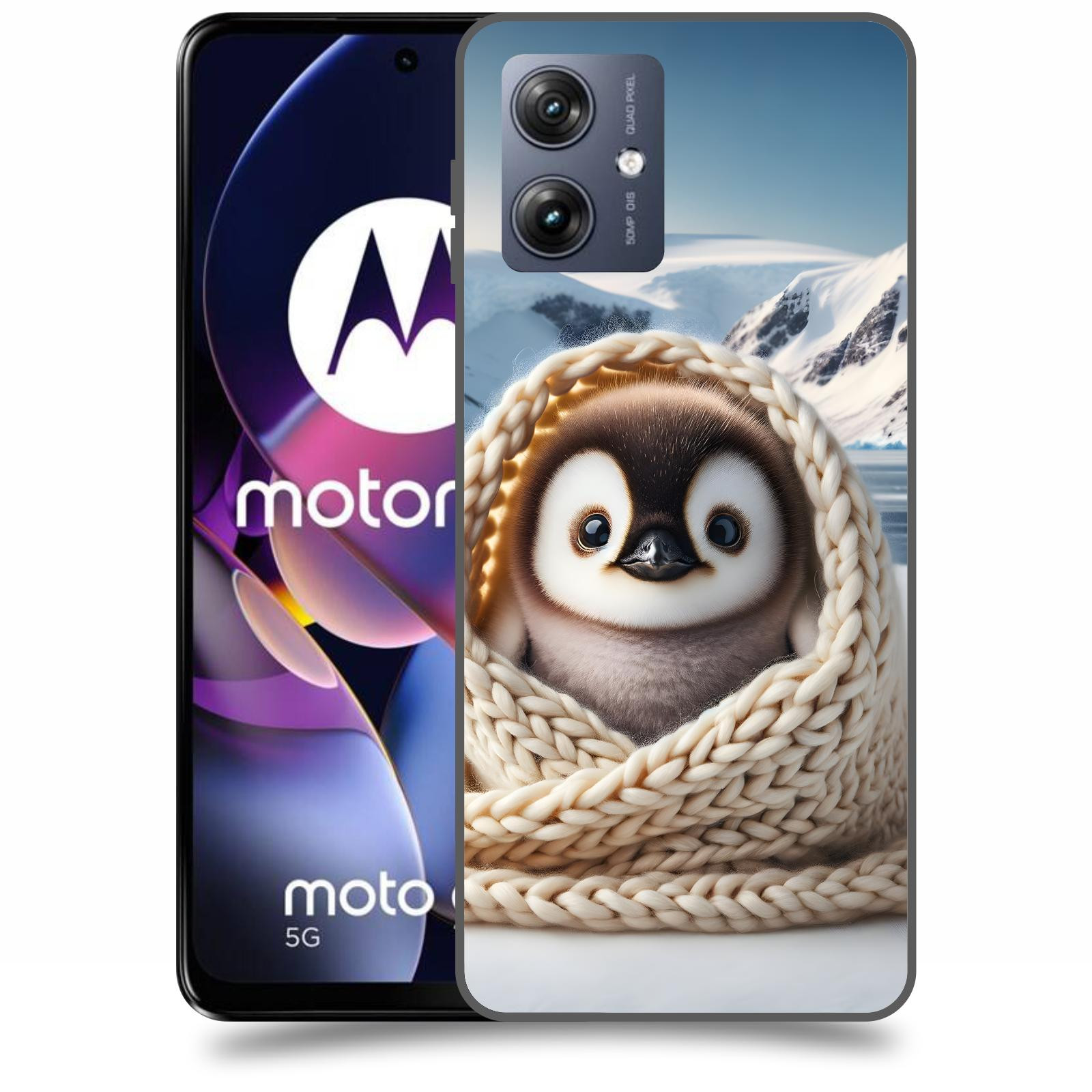 ACOVER Kryt na mobil Motorola Moto G54 5G - Tučňák