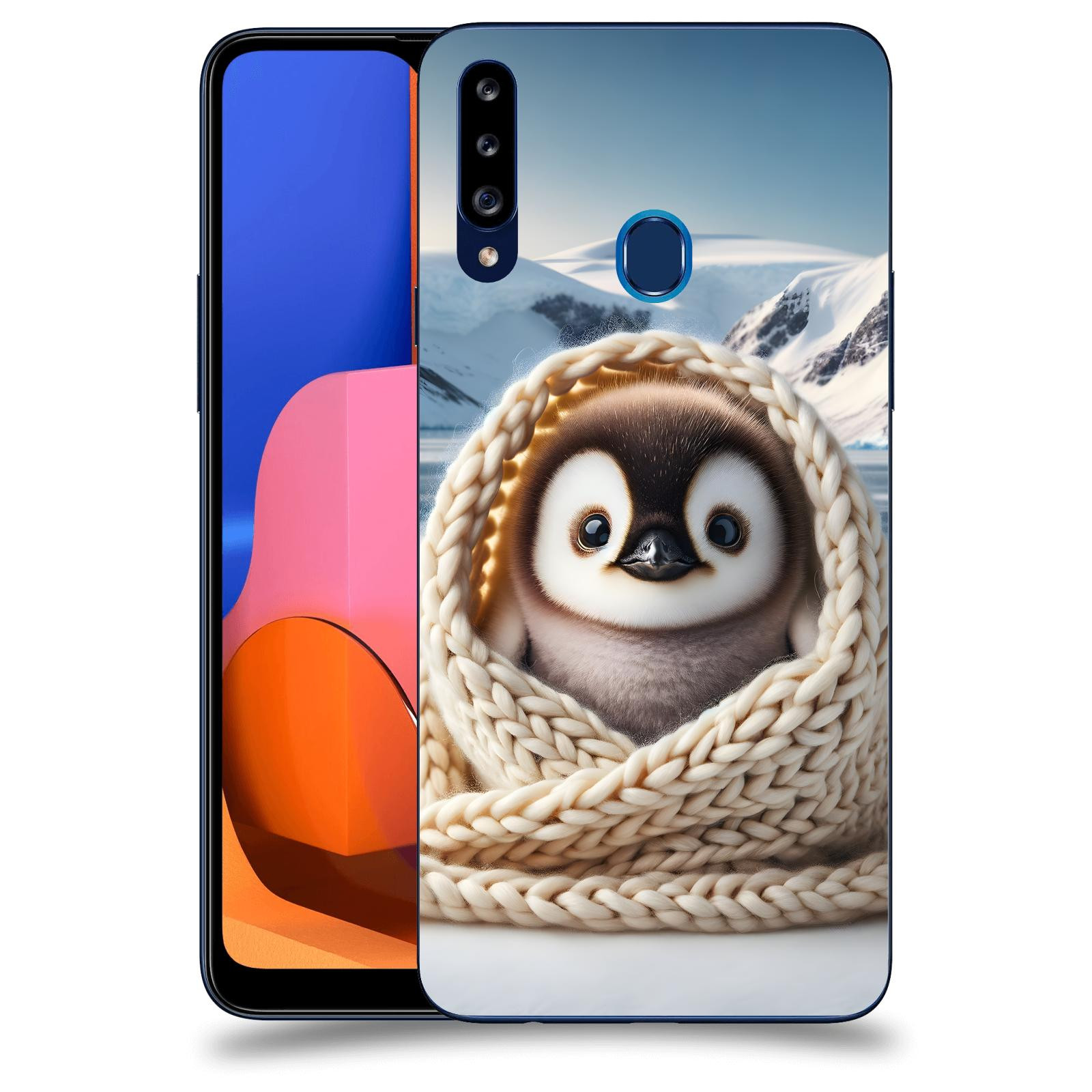ACOVER Kryt na mobil Samsung Galaxy A20s - Tučňák