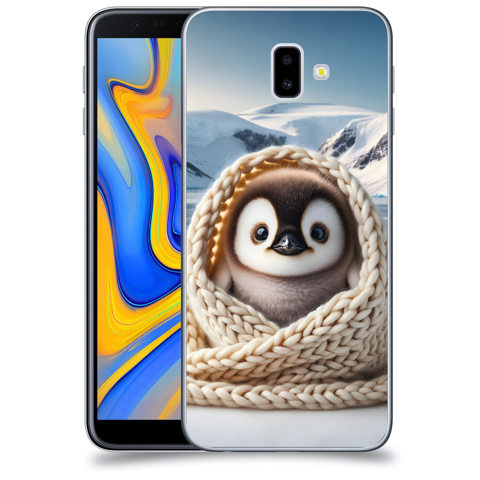 ACOVER Kryt na mobil Samsung Galaxy J6+ J610F - Tučňák