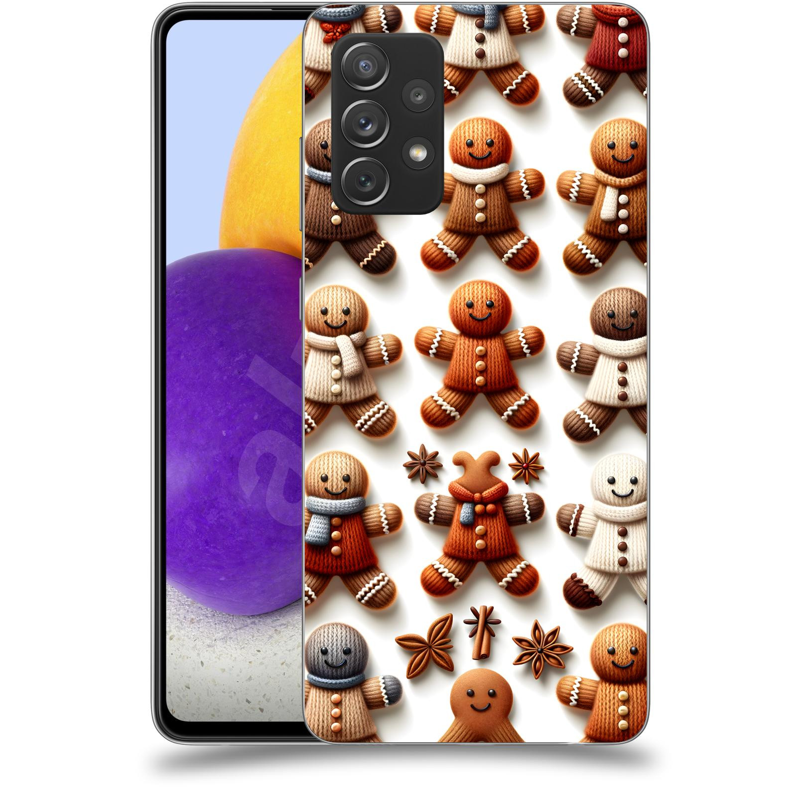 ACOVER Kryt na mobil Samsung Galaxy A72 A725F - Perníčky 2