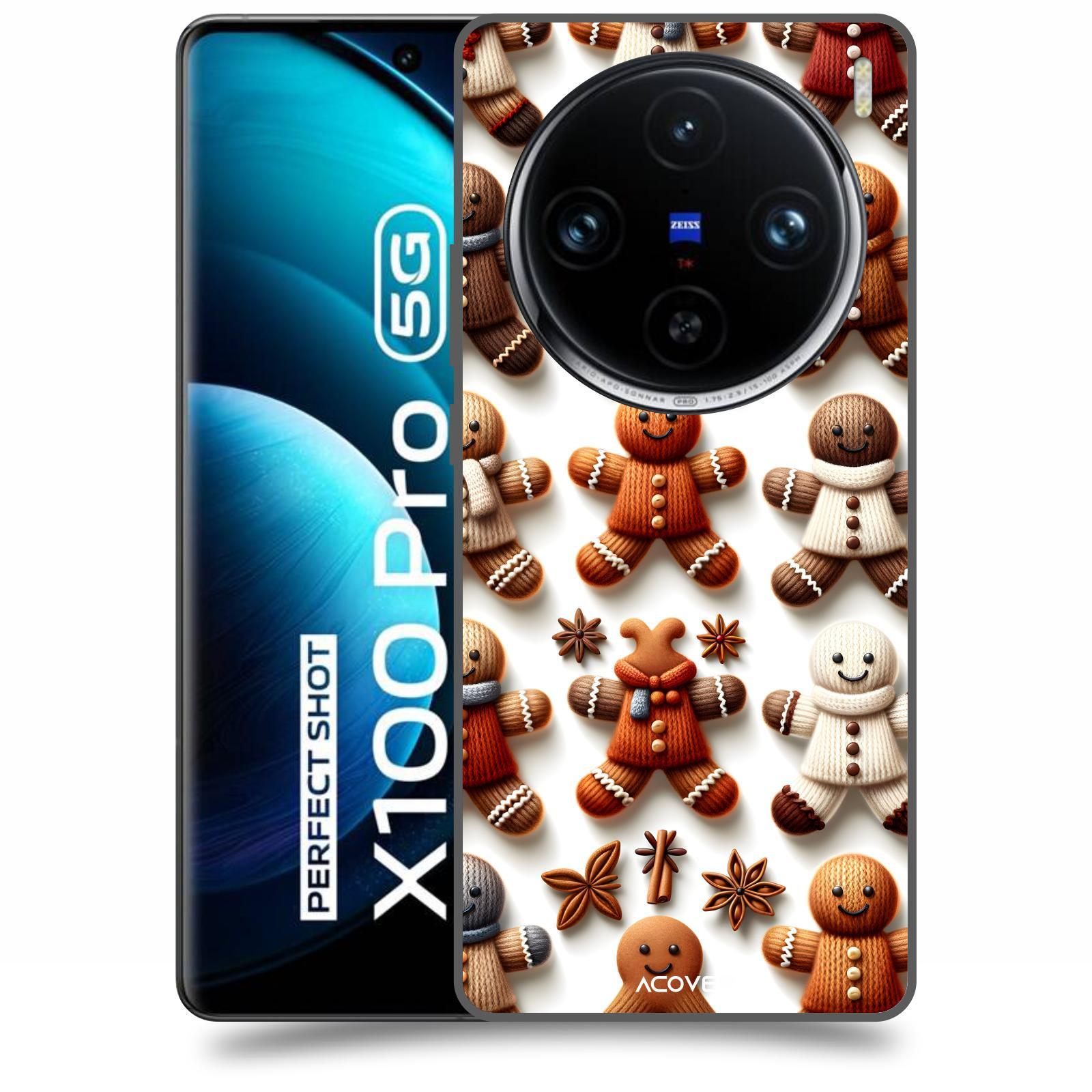 ACOVER Kryt na mobil Vivo X100 Pro - Perníčky 2