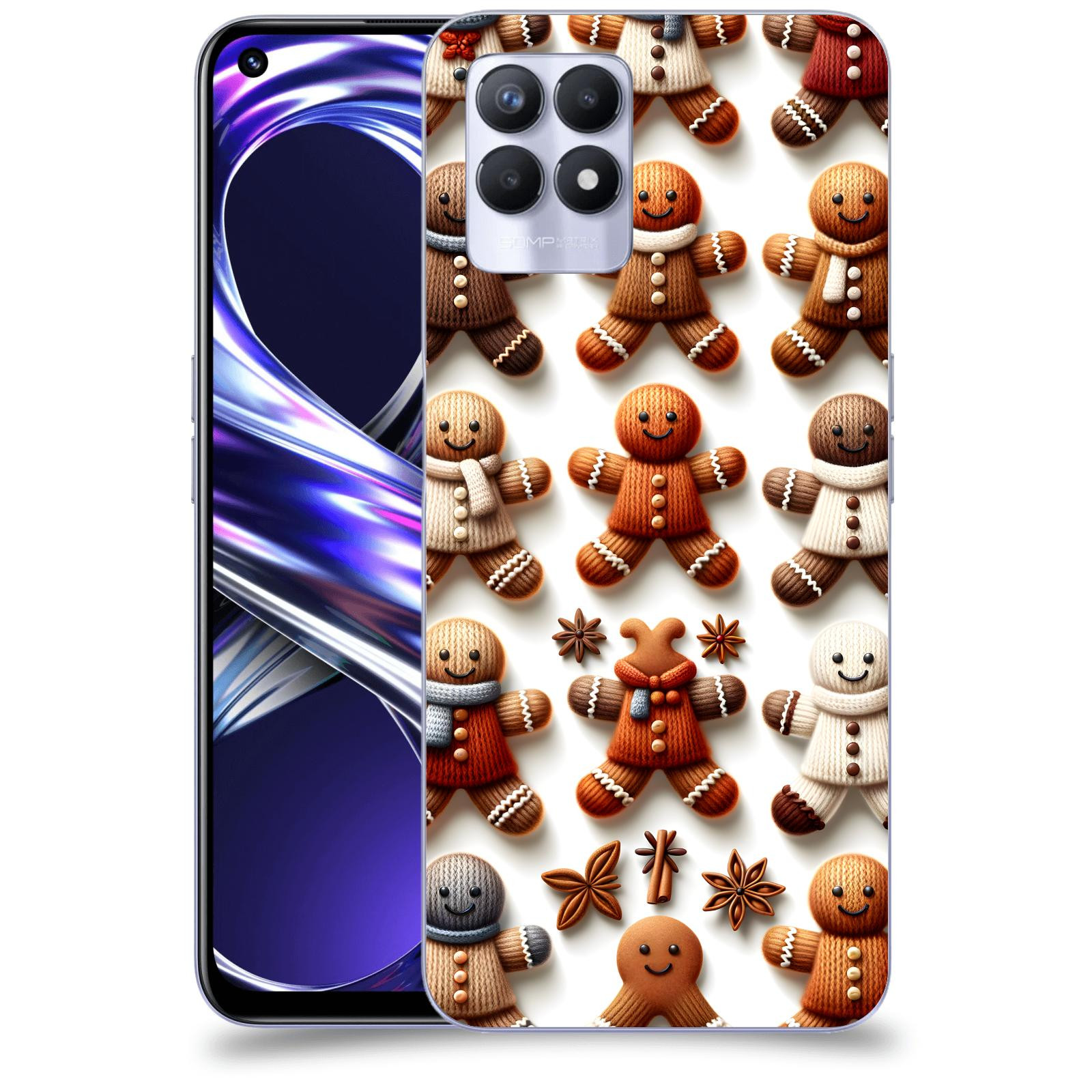 ACOVER Kryt na mobil Realme 8i - Perníčky 2