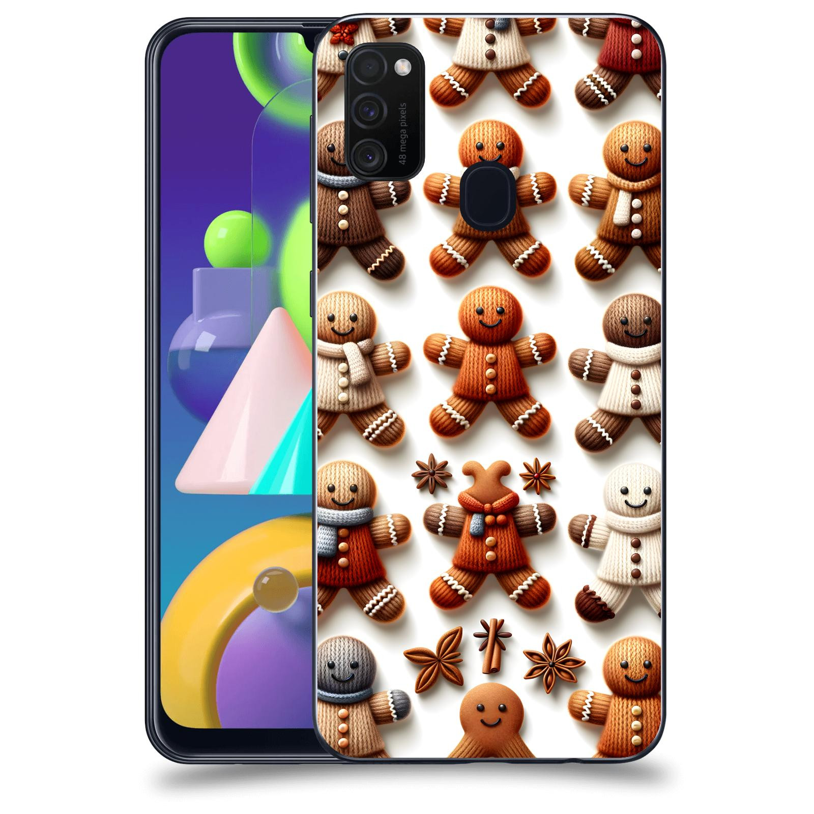 ACOVER Kryt na mobil Samsung Galaxy M21 M215F - Perníčky 2