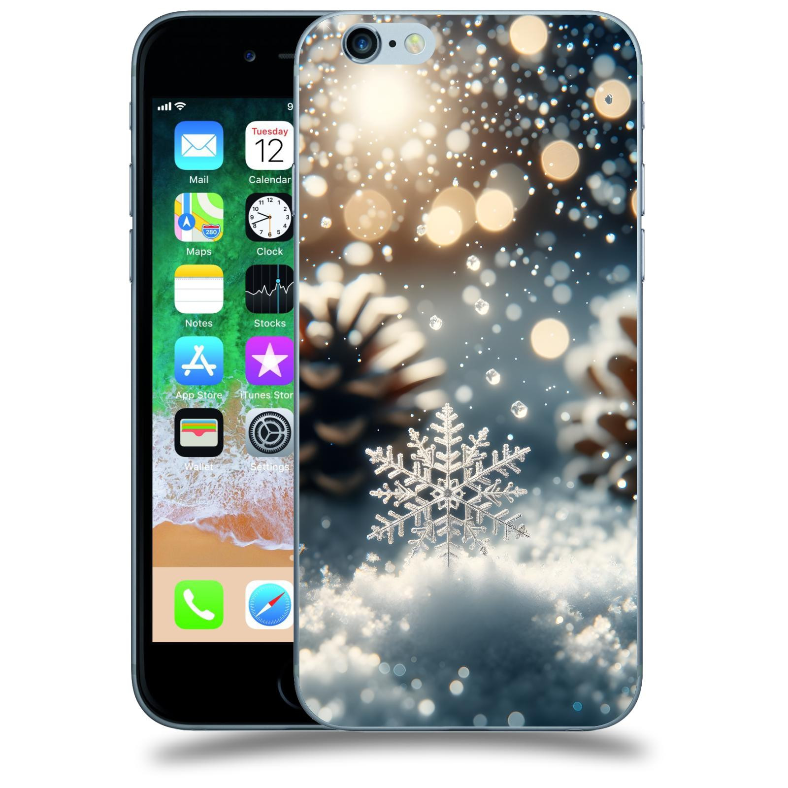 ACOVER Kryt na mobil Apple iPhone 6/6S - Vločka