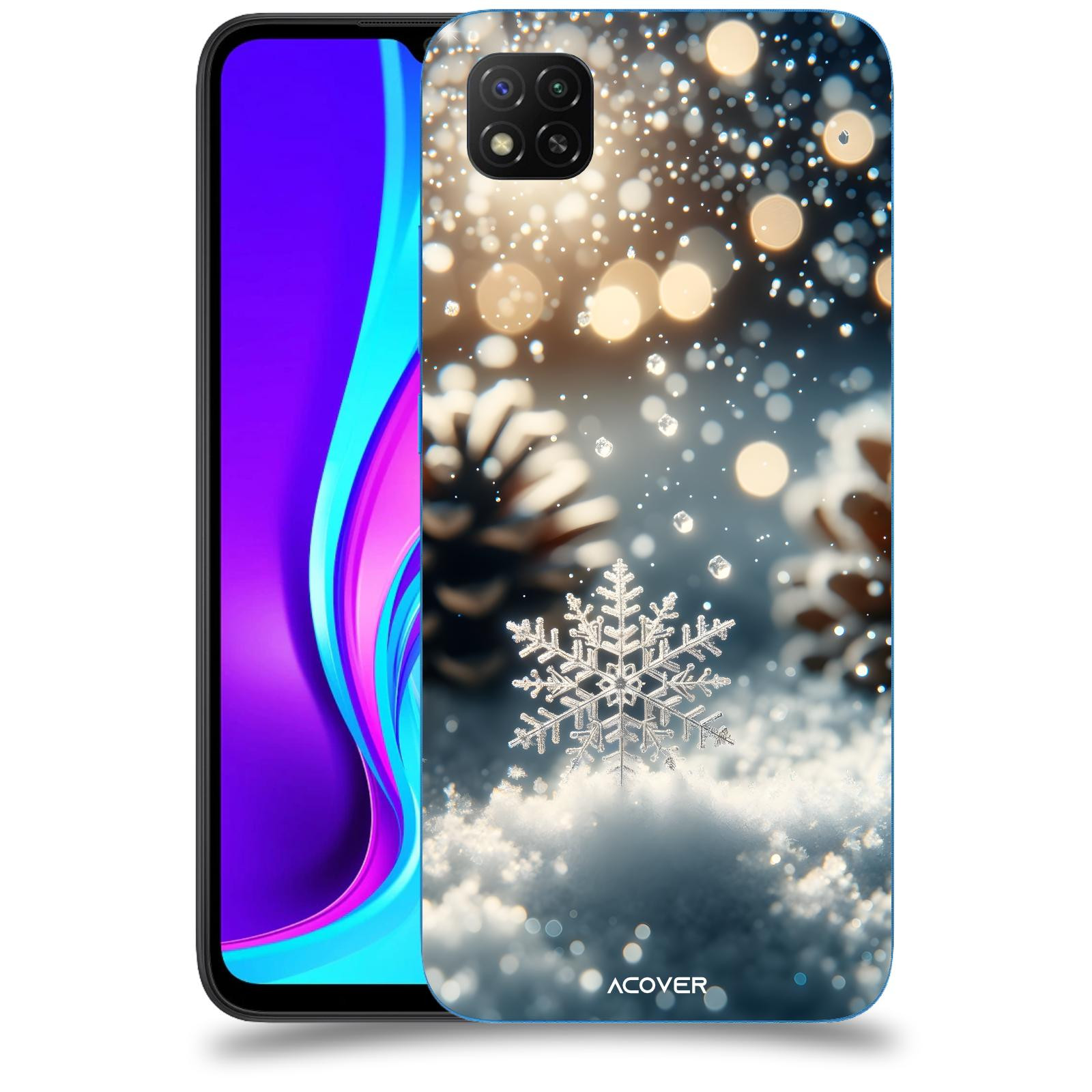 ACOVER Kryt na mobil Xiaomi Redmi 9C - Vločka