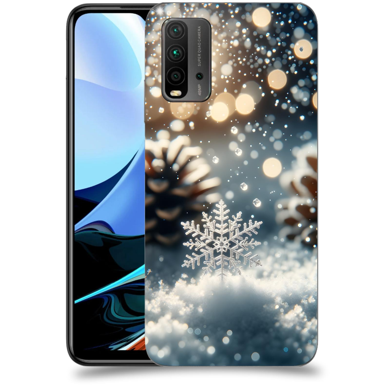 ACOVER Kryt na mobil Xiaomi Redmi 9T - Vločka