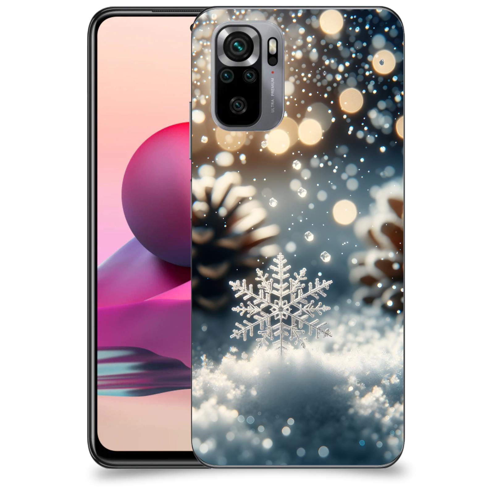 ACOVER Kryt na mobil Xiaomi Redmi Note 10S - Vločka
