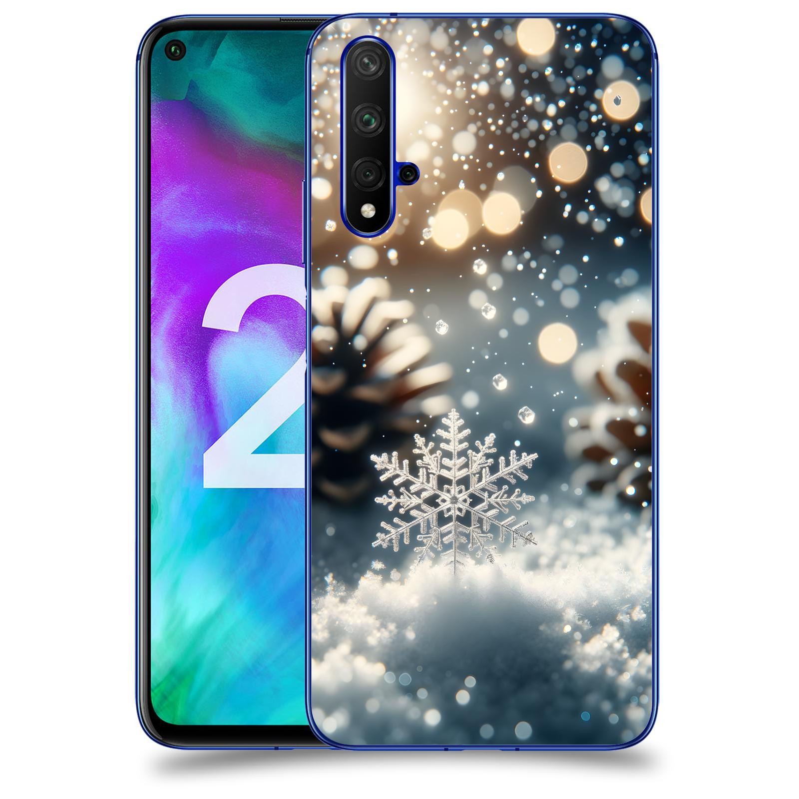 ACOVER Kryt na mobil Honor 20 - Vločka