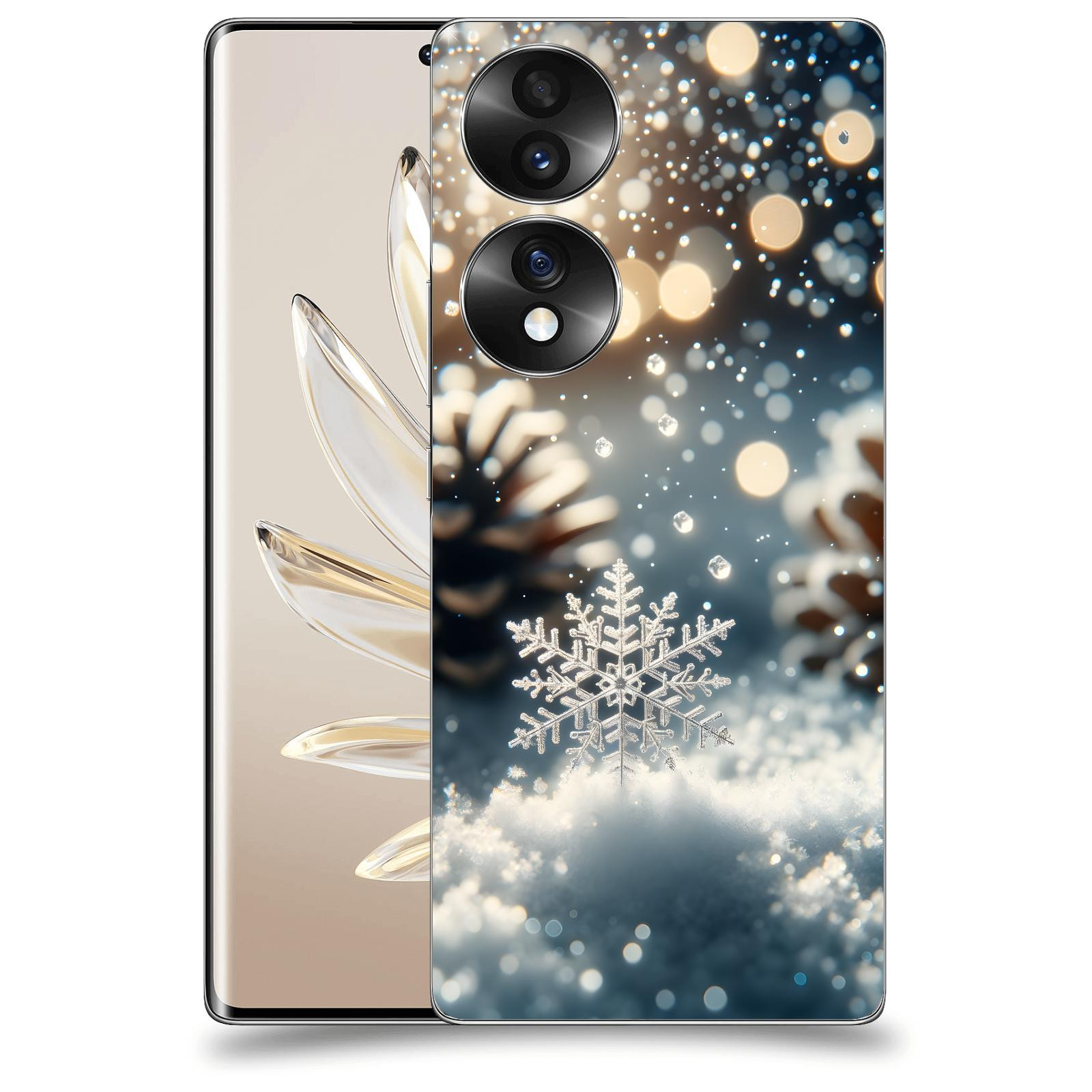 ACOVER Kryt na mobil Honor 70 - Vločka