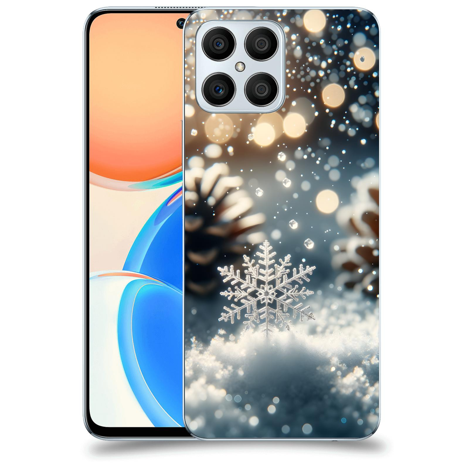 ACOVER Kryt na mobil Honor X8 5G - Vločka