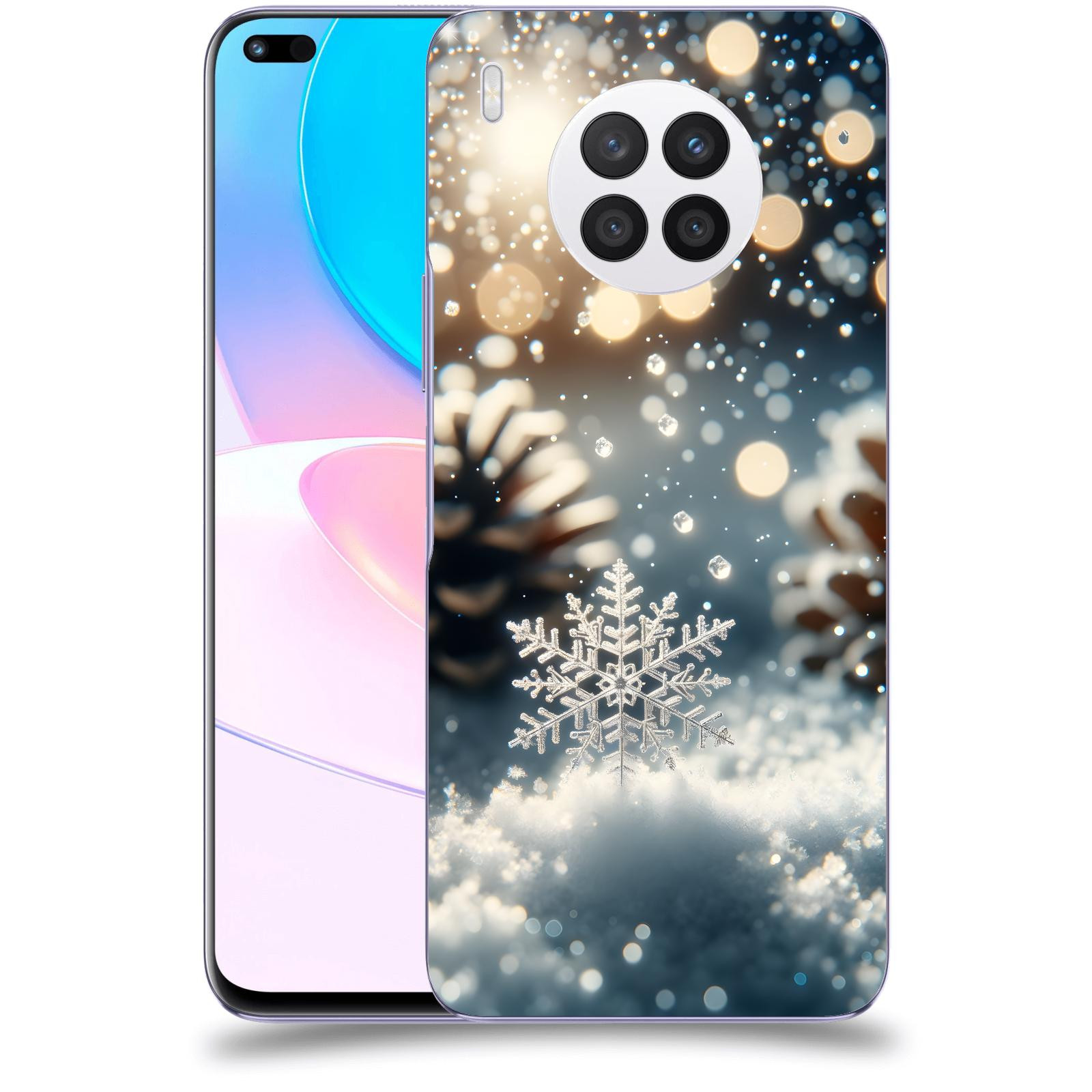 ACOVER Kryt na mobil Huawei Nova 8i - Vločka