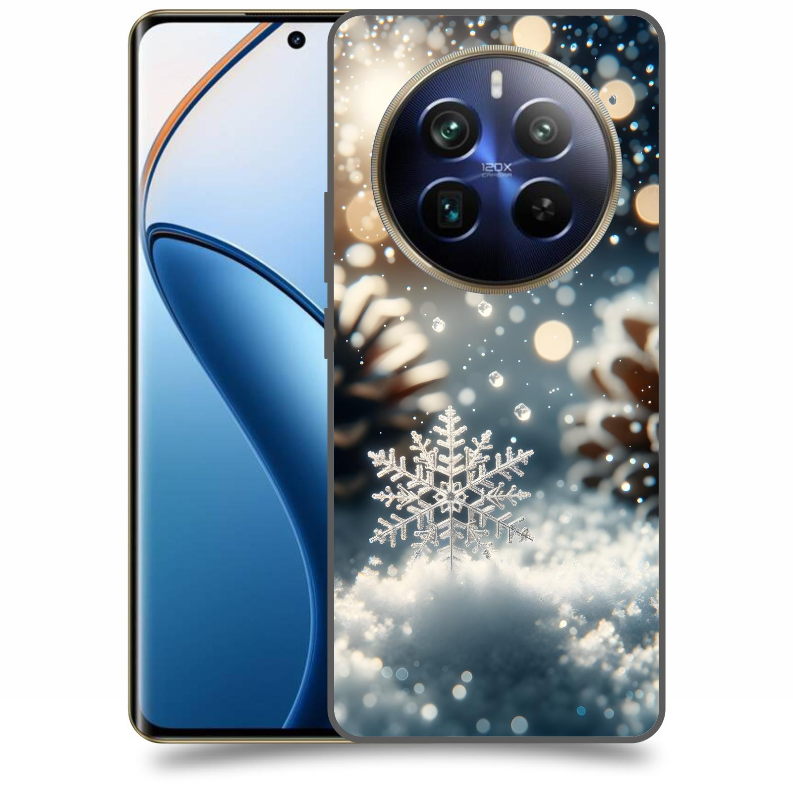 ACOVER Kryt na mobil Realme 12 pro+ 5g - Vločka