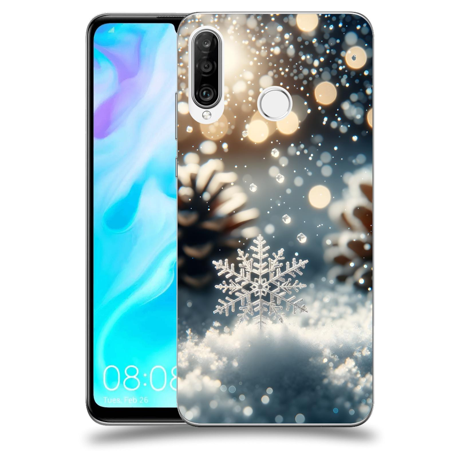 ACOVER Kryt na mobil Huawei P30 Lite - Vločka