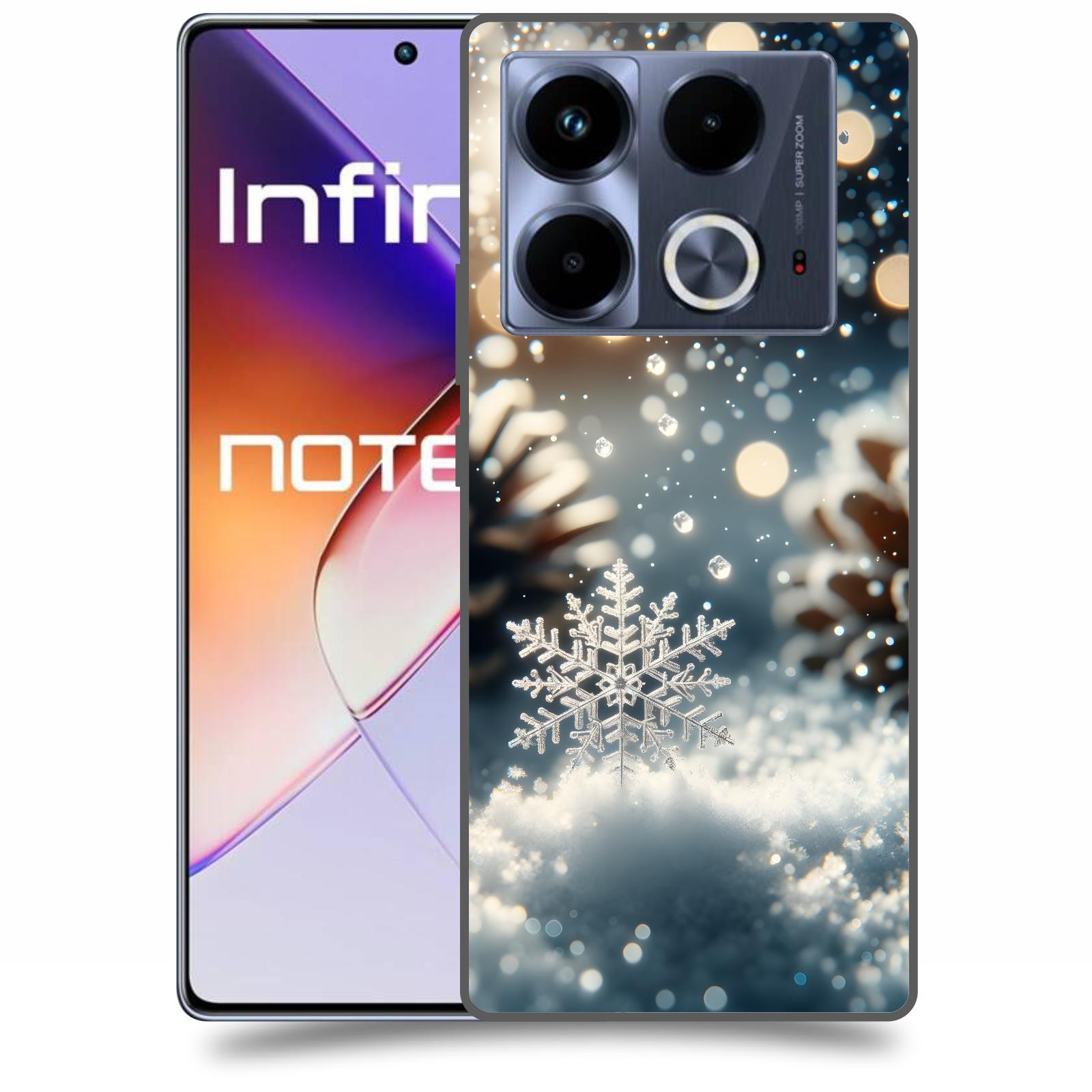 ACOVER Kryt na mobil Infinix Note 40 - Vločka