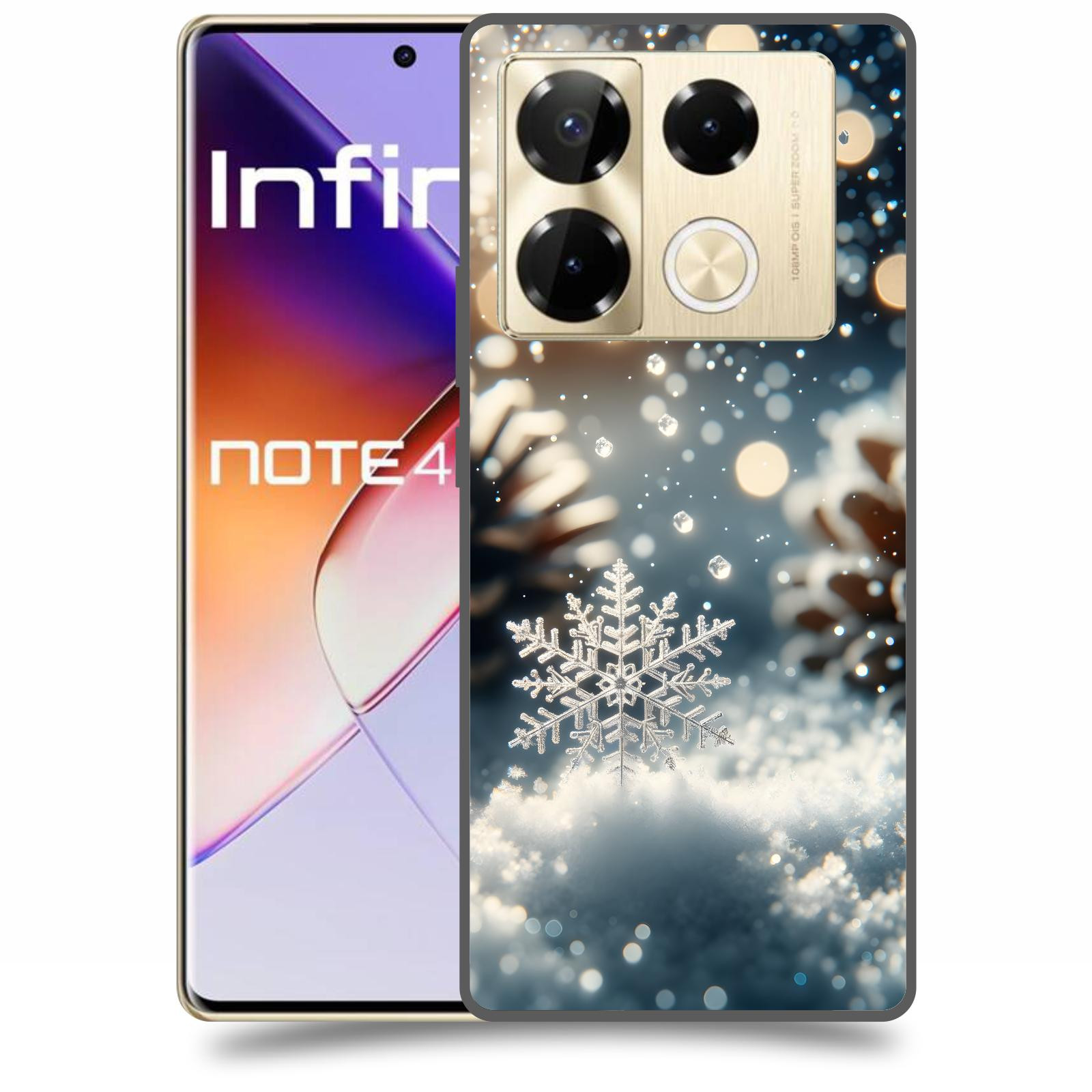ACOVER Kryt na mobil Infinix Note 40 PRO - Vločka