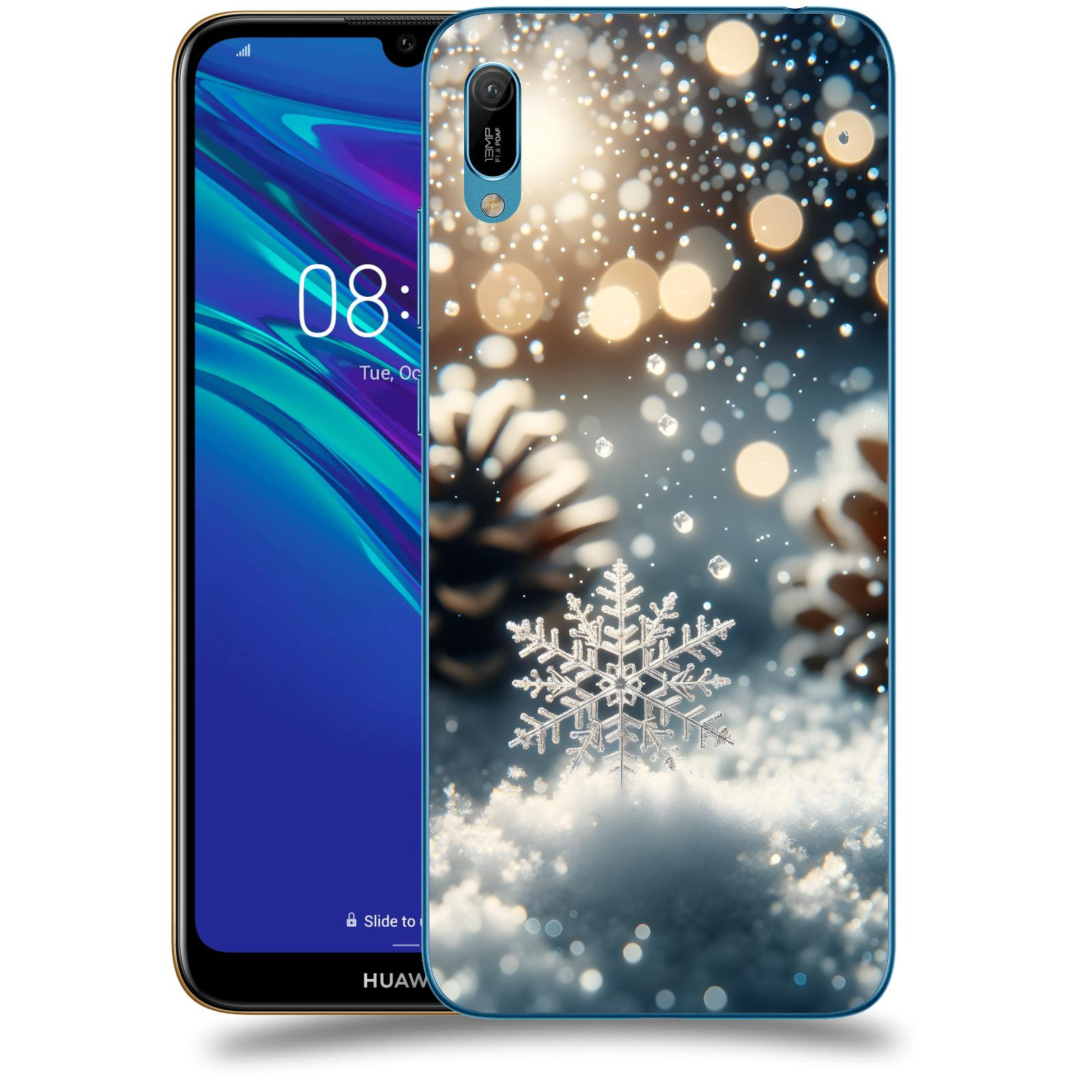 ACOVER Kryt na mobil Huawei Y6 2019 - Vločka