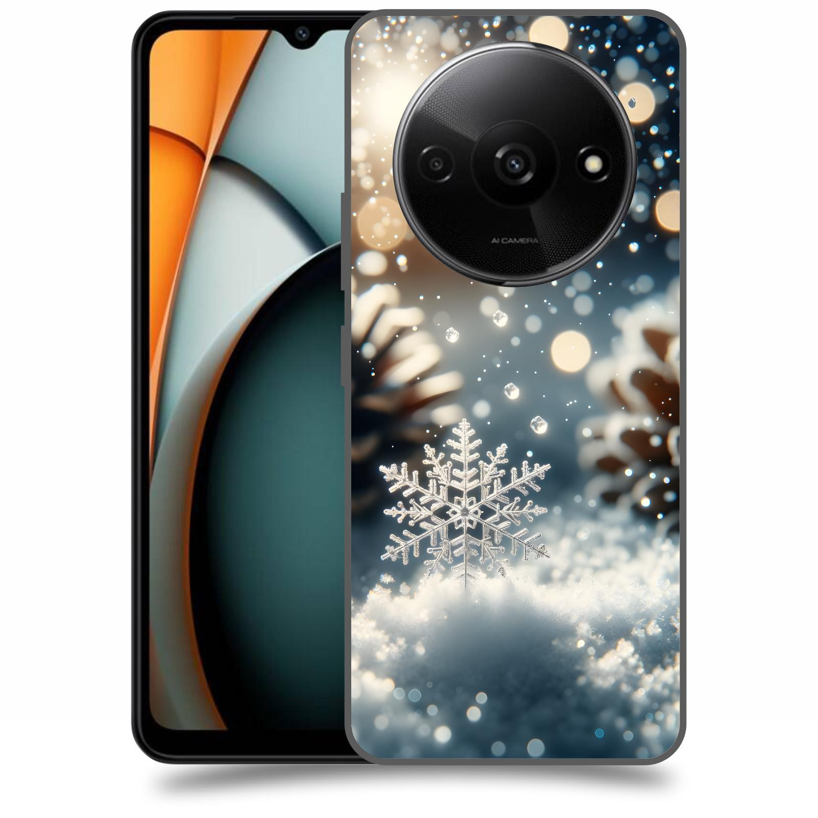 ACOVER Kryt na mobil Xiaomi Redmi A3 - Vločka