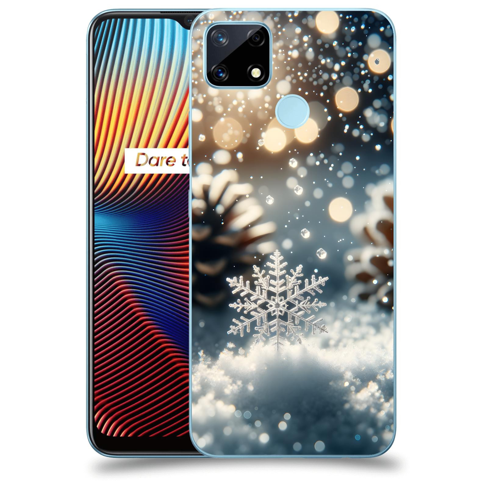 ACOVER Kryt na mobil Realme 7i - Vločka