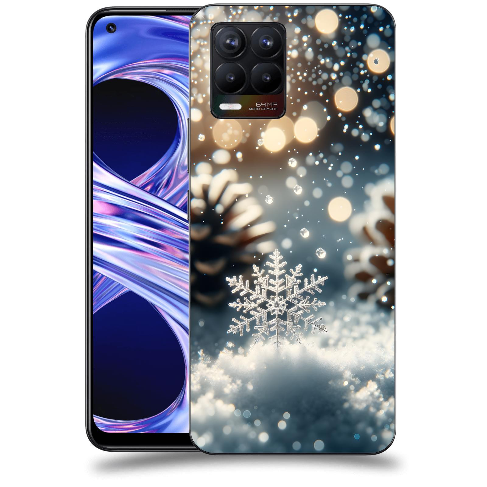 ACOVER Kryt na mobil Realme 8 - Vločka