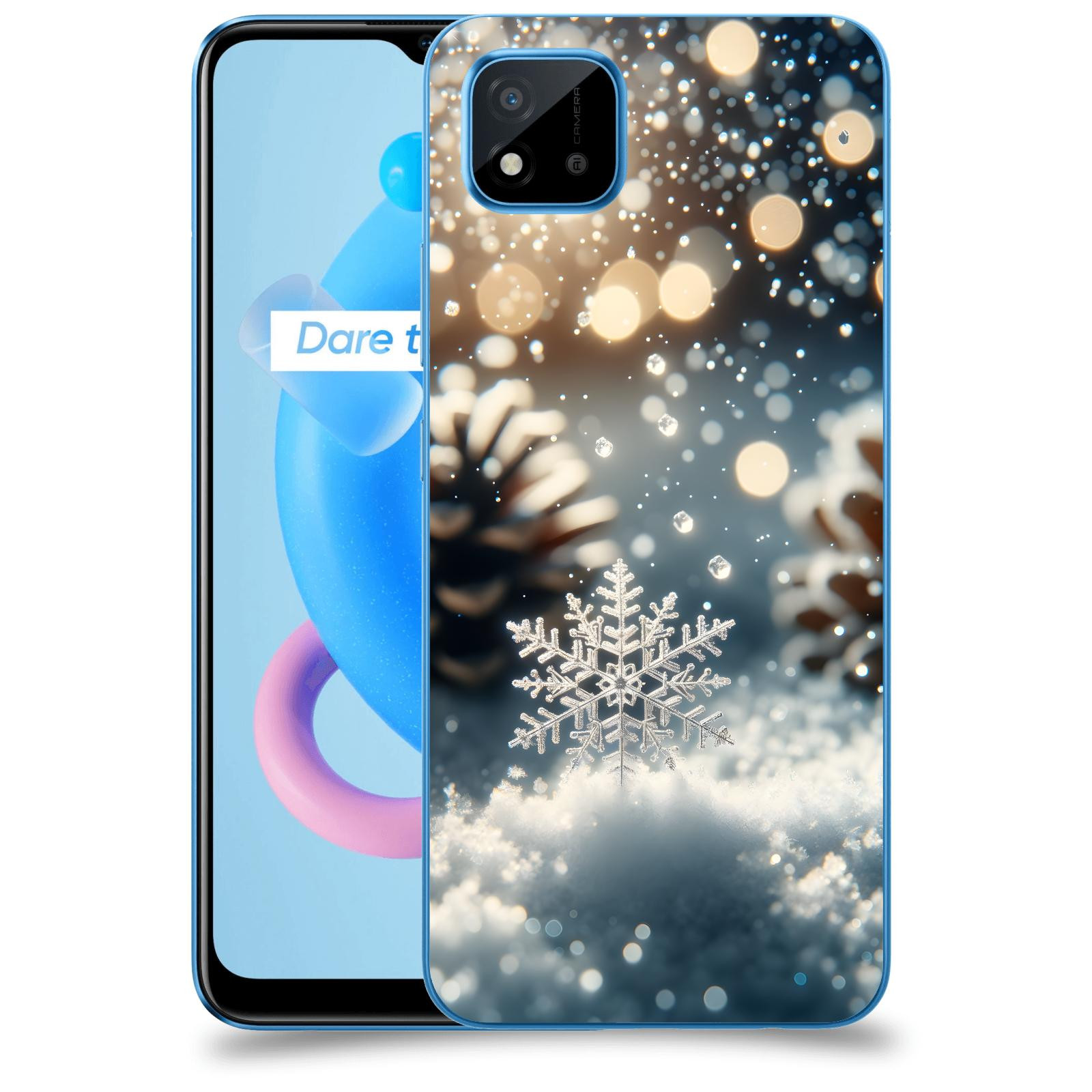 ACOVER Kryt na mobil Realme C11 (2021) - Vločka