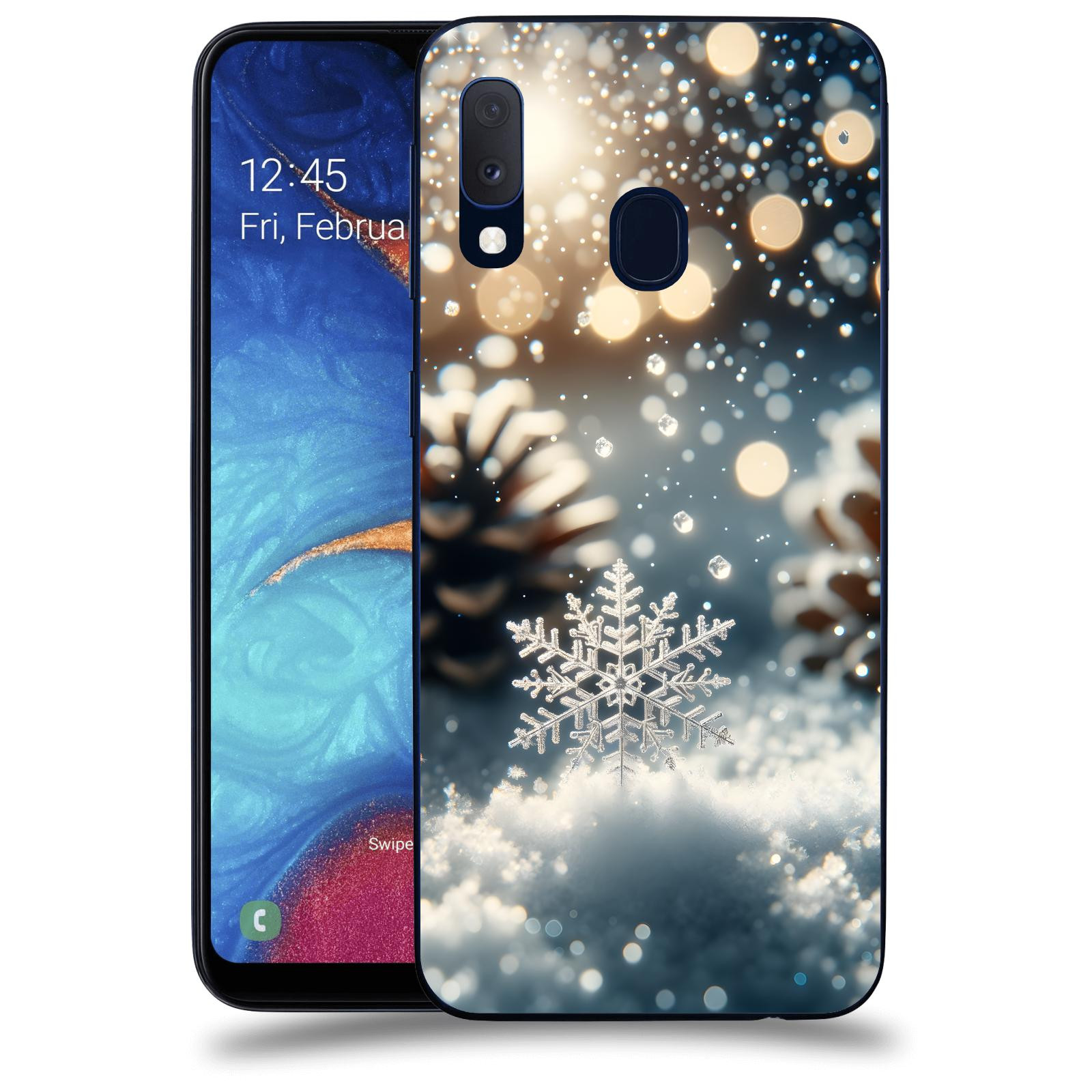 ACOVER Kryt na mobil Samsung Galaxy A20e A202F - Vločka
