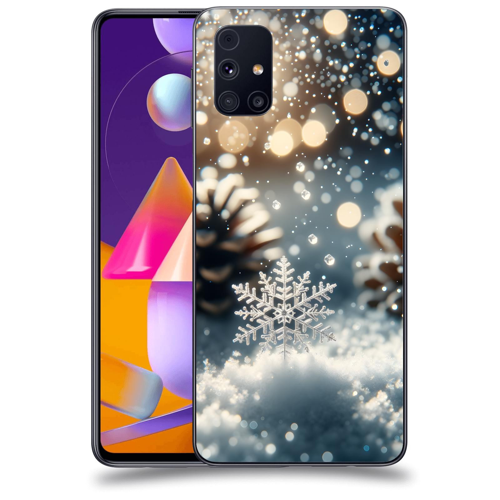 ACOVER Kryt na mobil Samsung Galaxy M31s - Vločka
