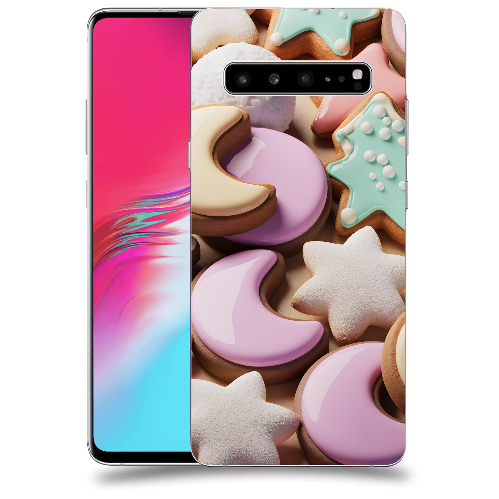 ACOVER Kryt na mobil Samsung Galaxy S10 G973 - Vánoční cukroví