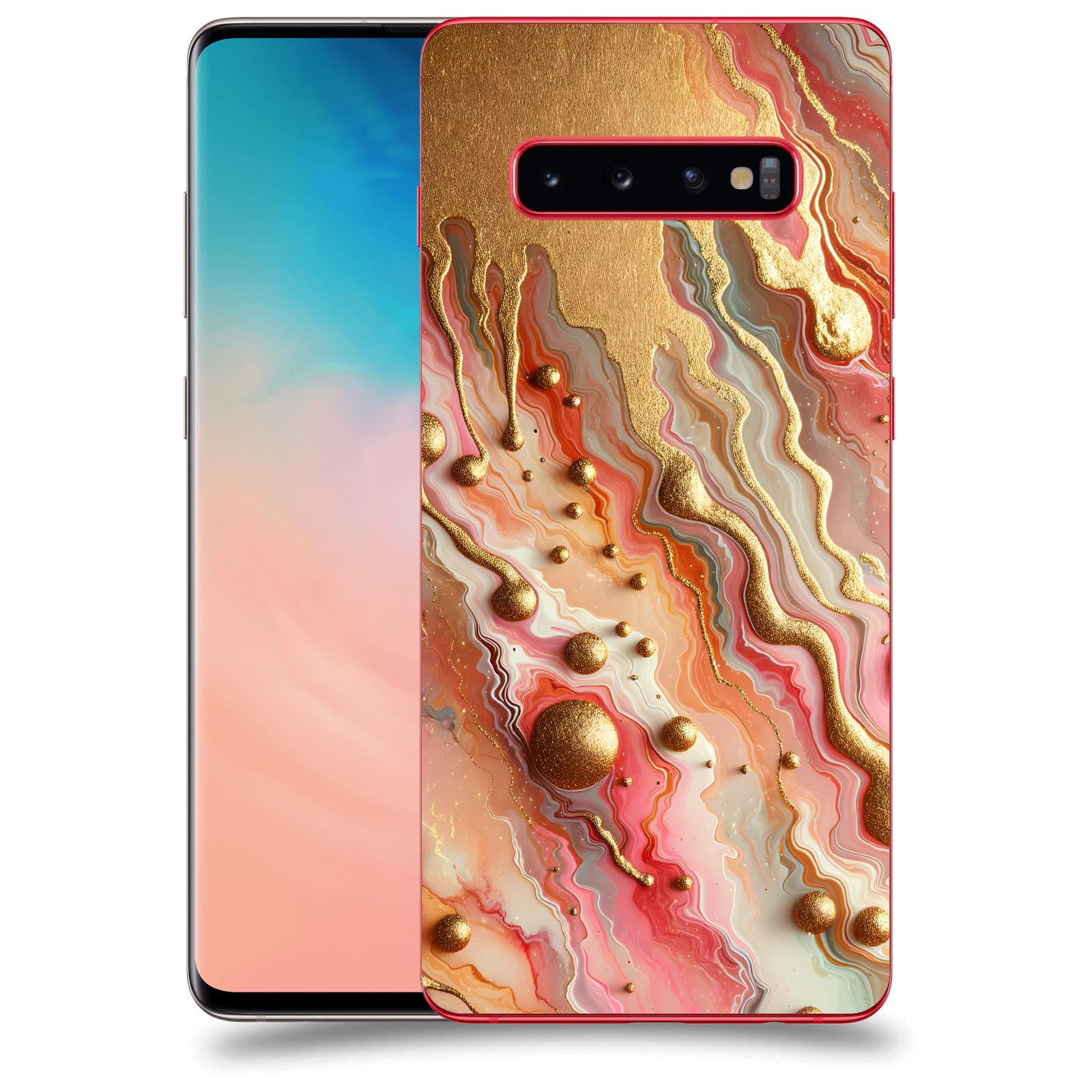 ACOVER Kryt na mobil Samsung Galaxy S10 Plus G975 - Liquid Gold